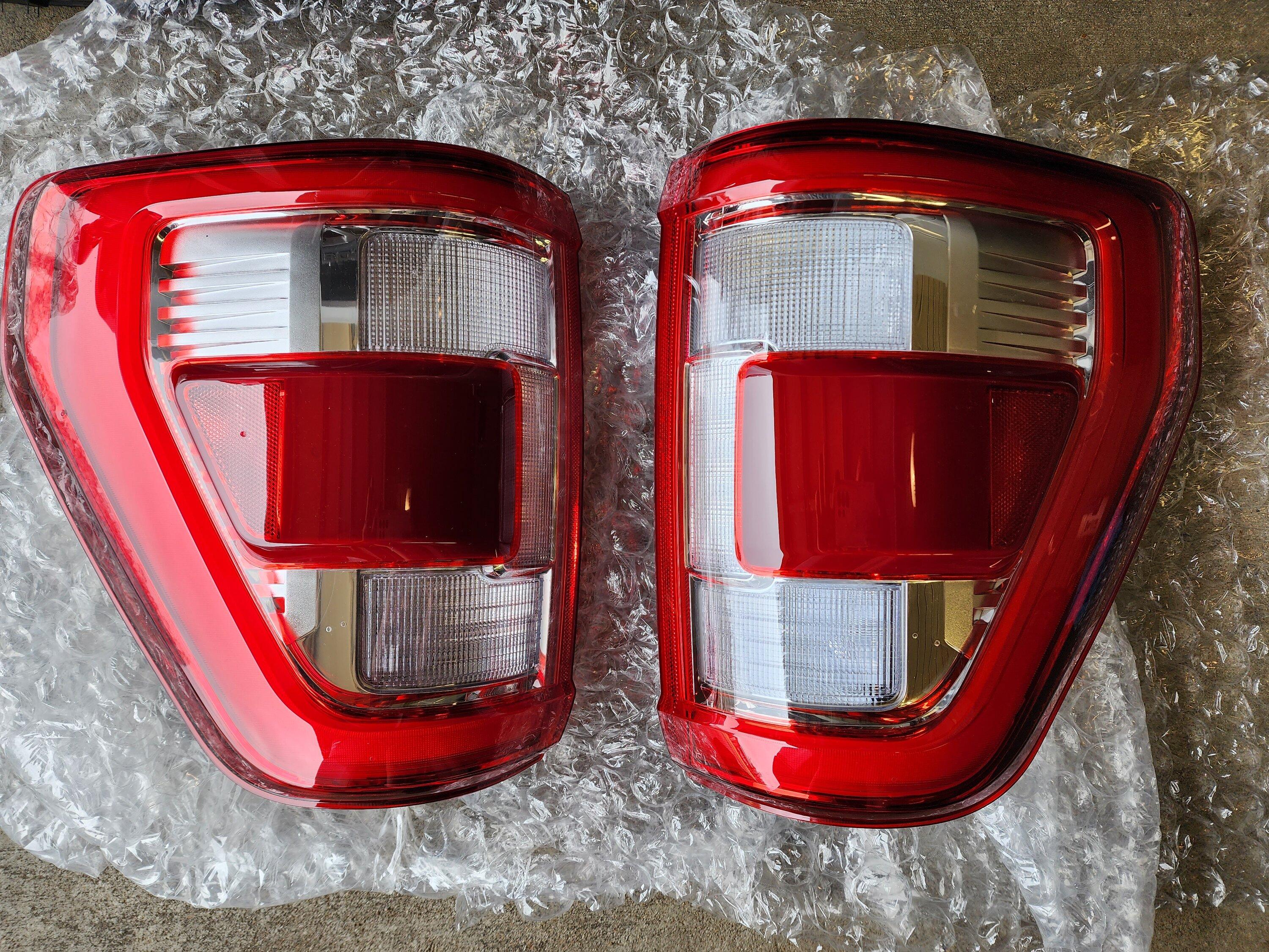 Ford F-150 Changing from LED lariat tail lights to Tremor/BAP 20221230_134936