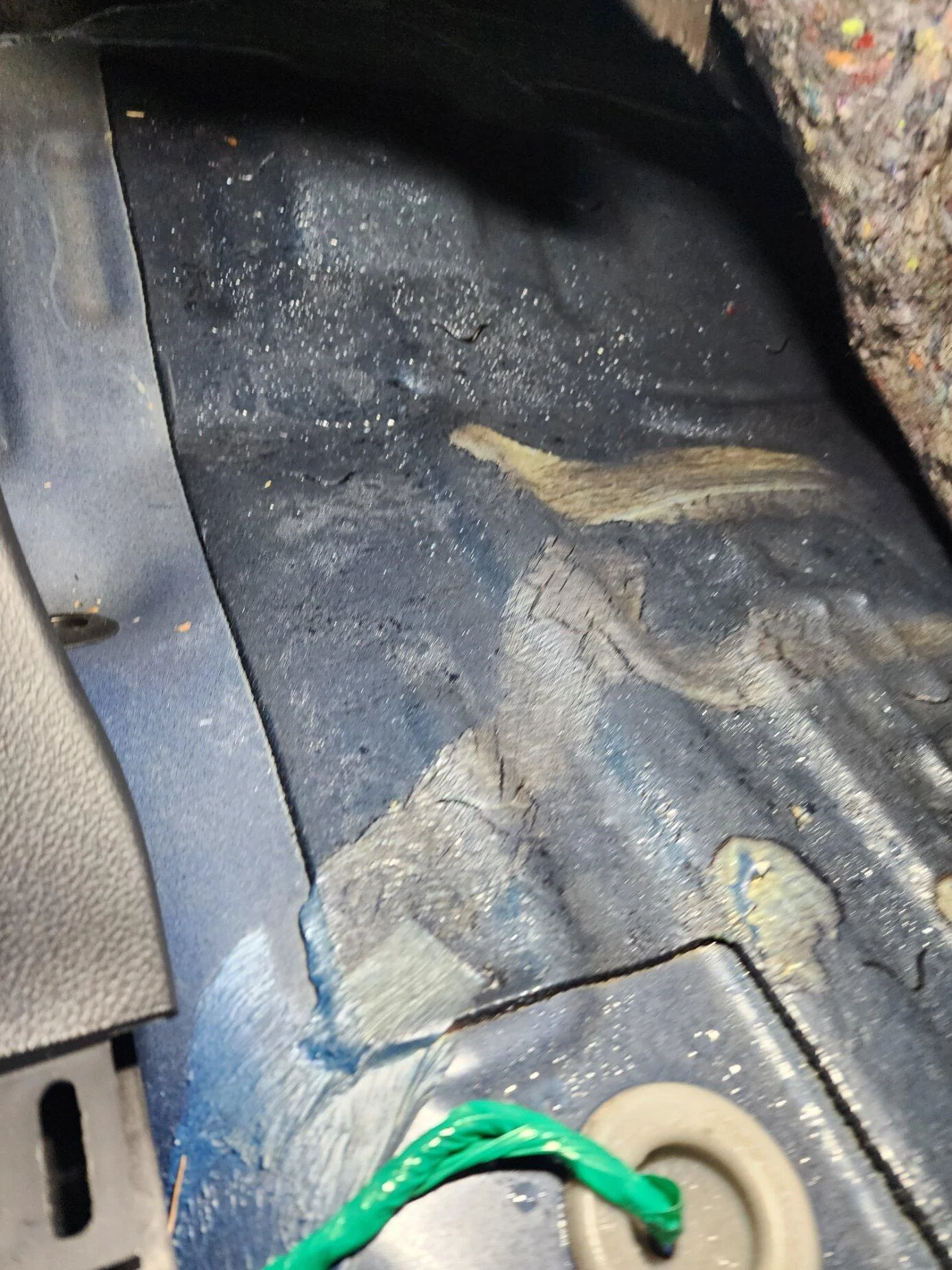 Ford F-150 Leak causing wet drivers floor and damp seat 20230114_170148