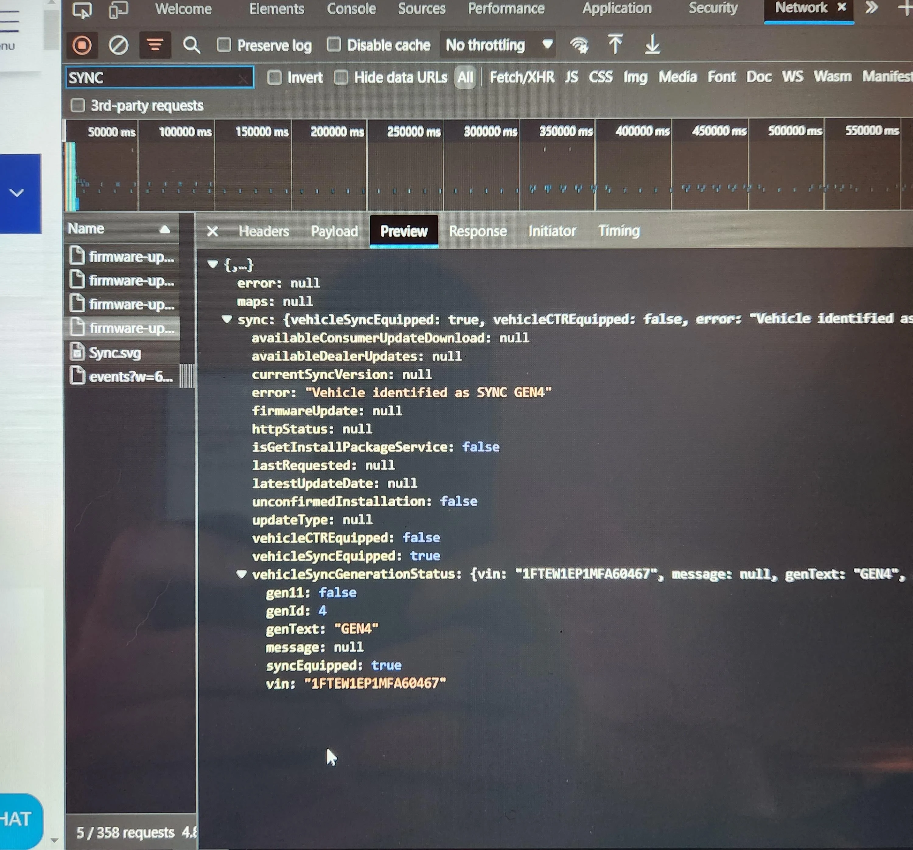 Ford F-150 OTA Status Hidden in the Ford Website 20230208_191702