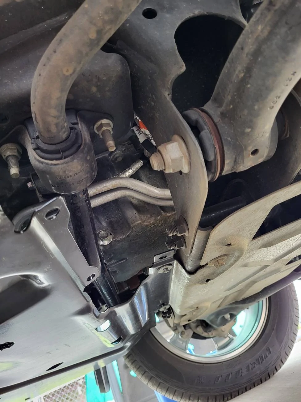 Ford F-150 Underbody trans shield torn - replace? 20230301_114915