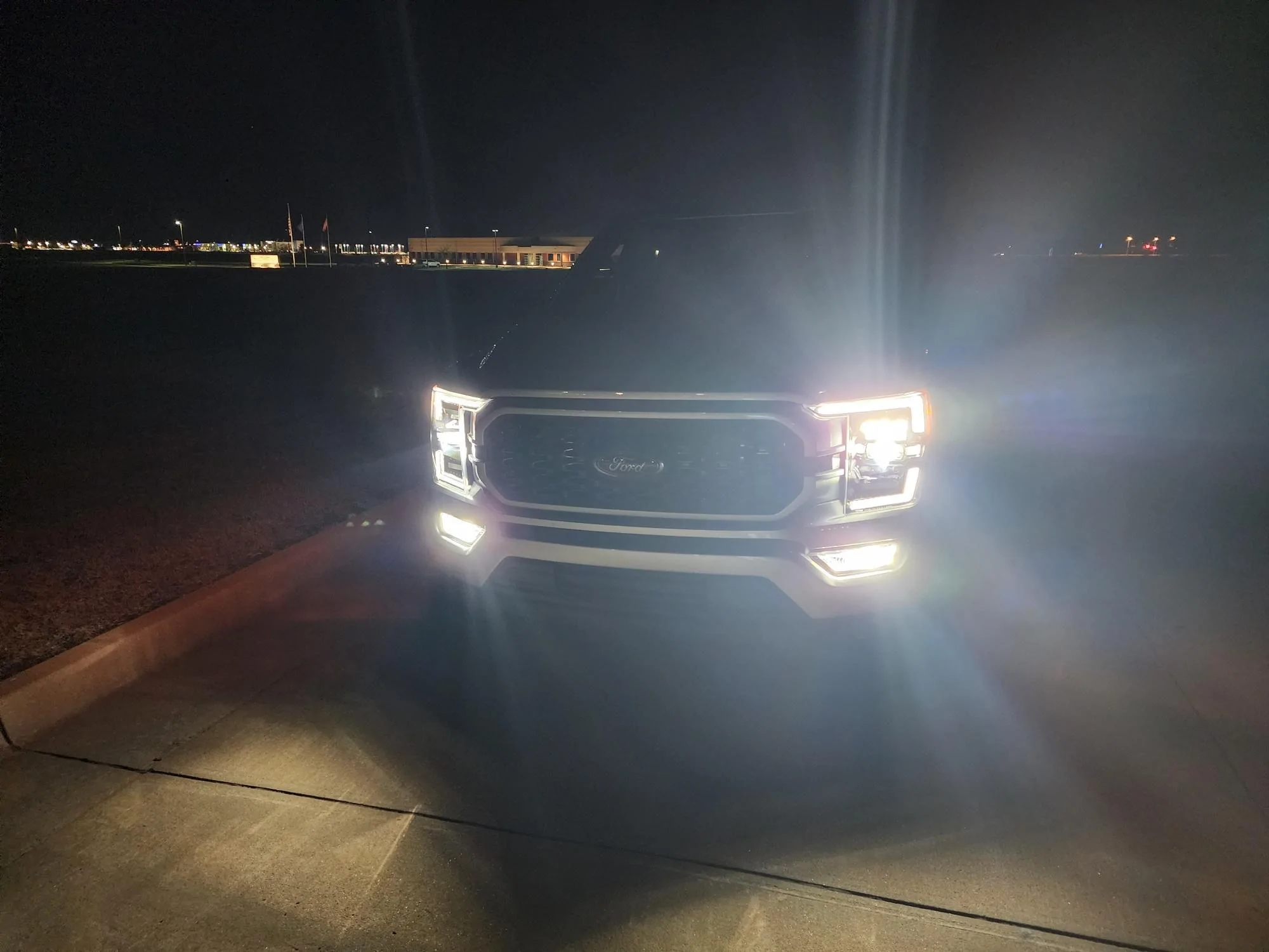 Ford F-150 Morimoto Headlights & Grille Installed 20230304_202224_resized_1