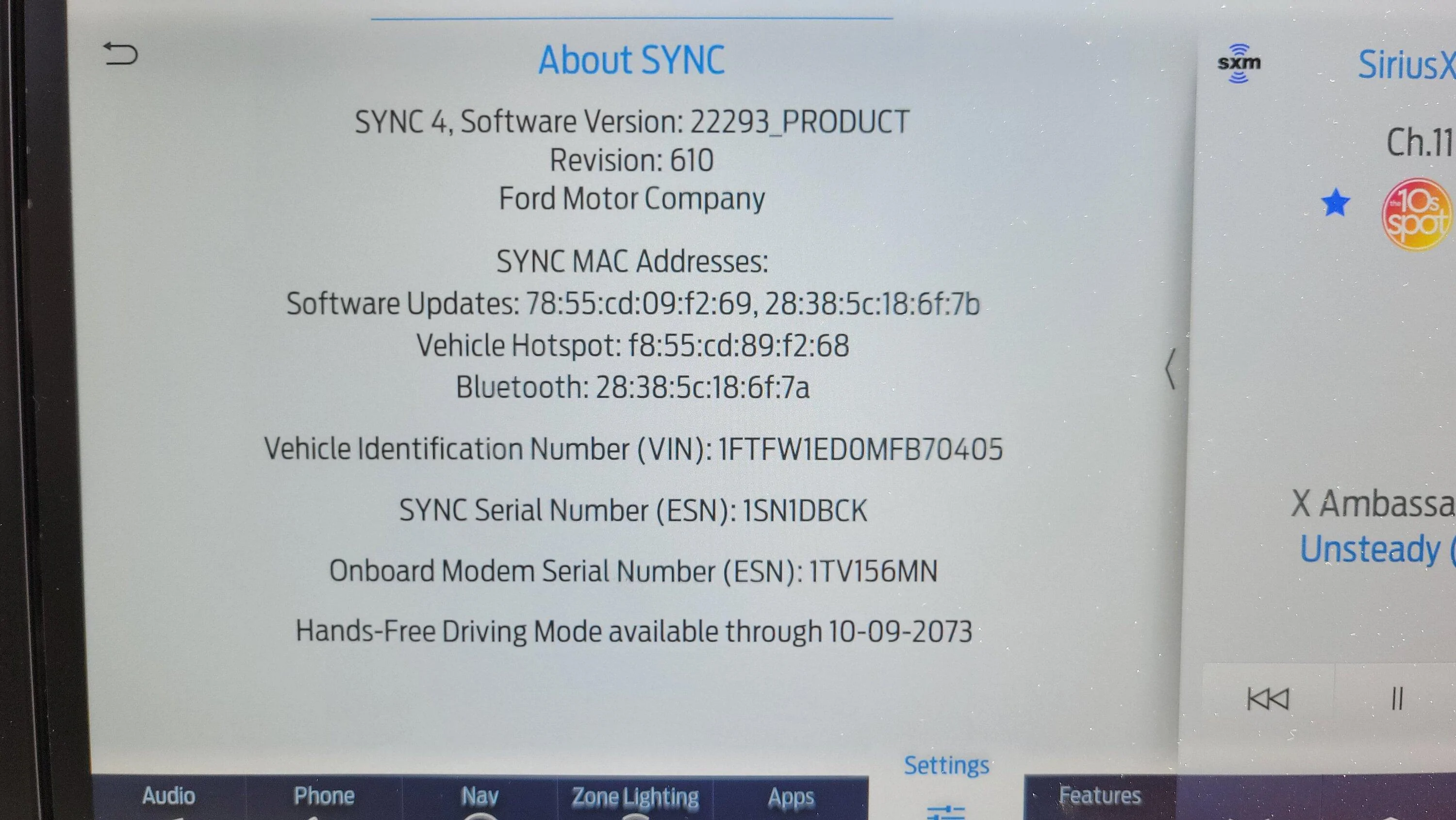 Ford F-150 New Power-Up OTA Update 4.2.4 20230511_133856