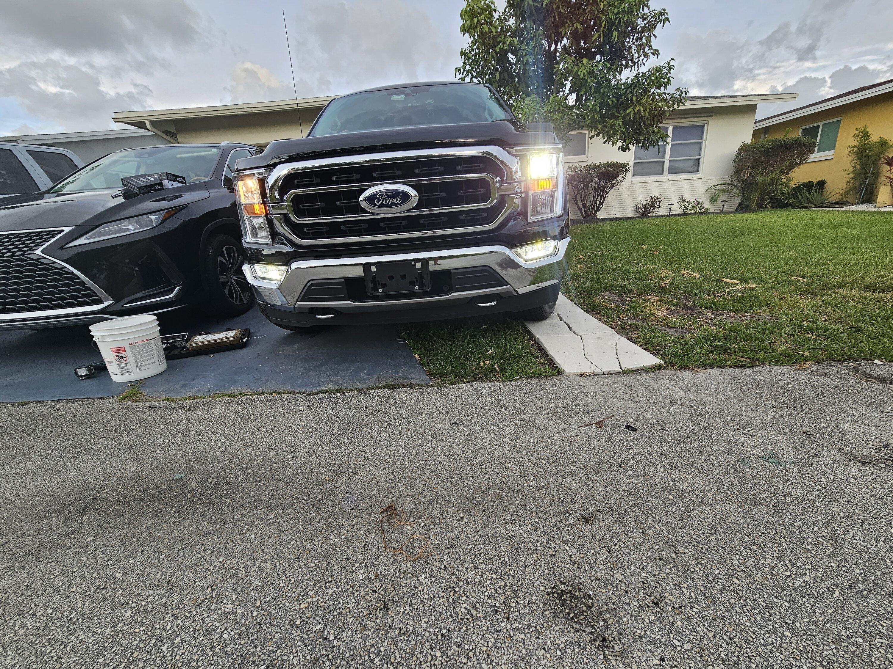 Ford F-150 Auxito vs F150LED headlight upgrade 20230519_190622