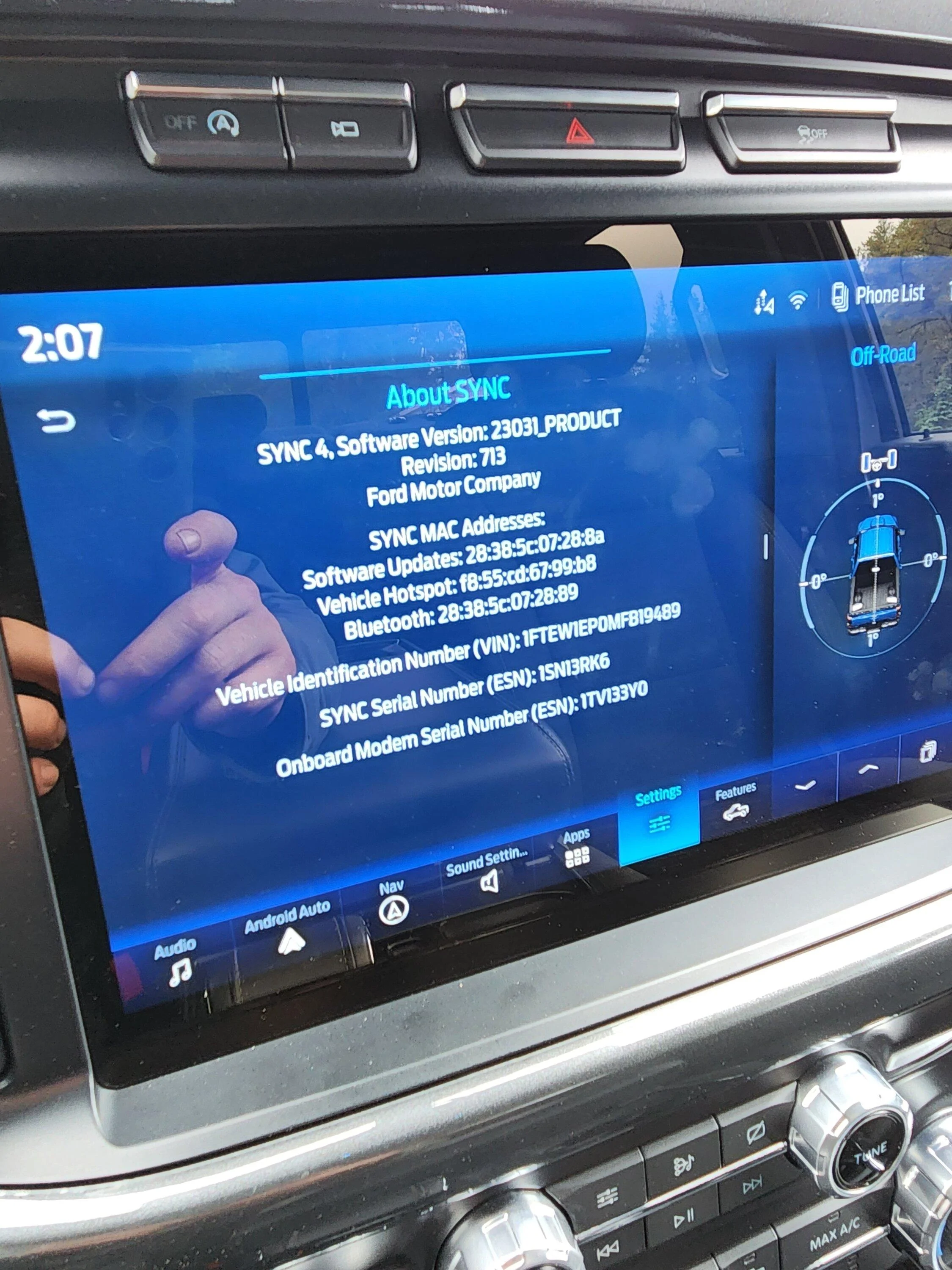Ford F-150 Navigation Stuck on loading after 4.2.3 20230613_140738