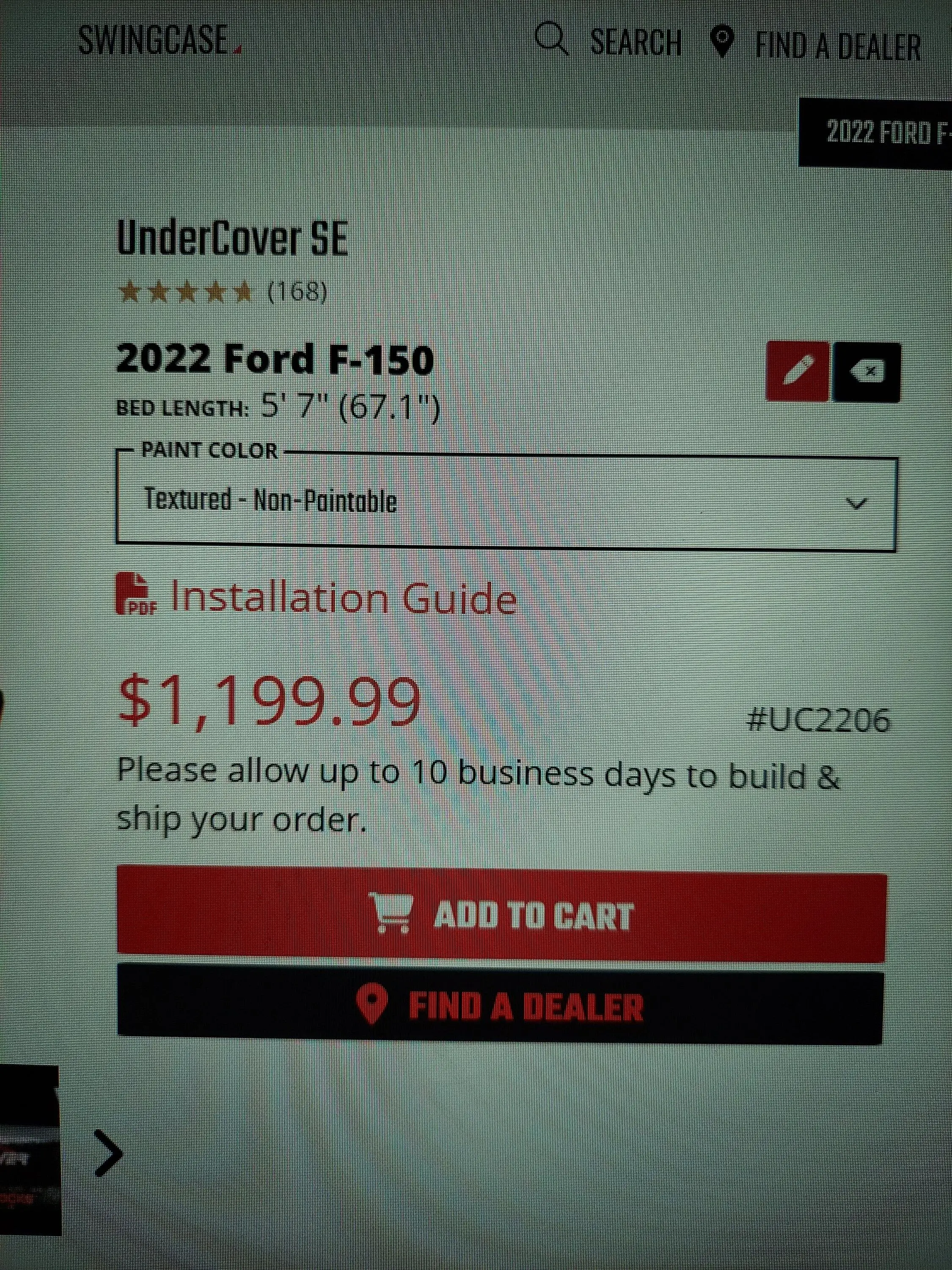 Ford F-150 Undercover SE for 5.5 bed 20230703_120940