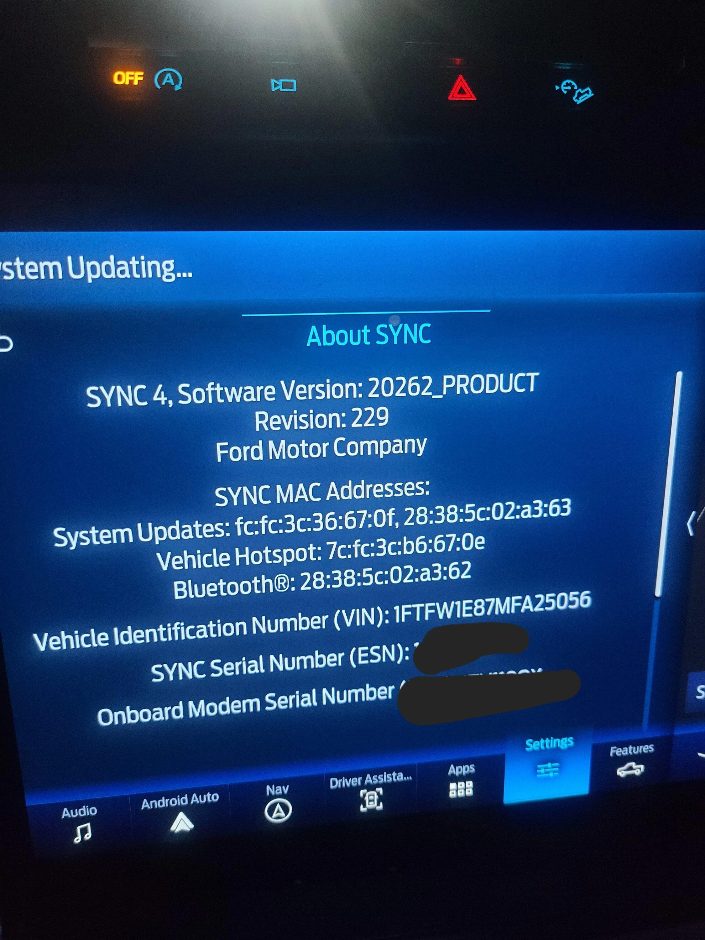 Ford F-150 Might be getting over the stuck OTA update! 20230805_002622