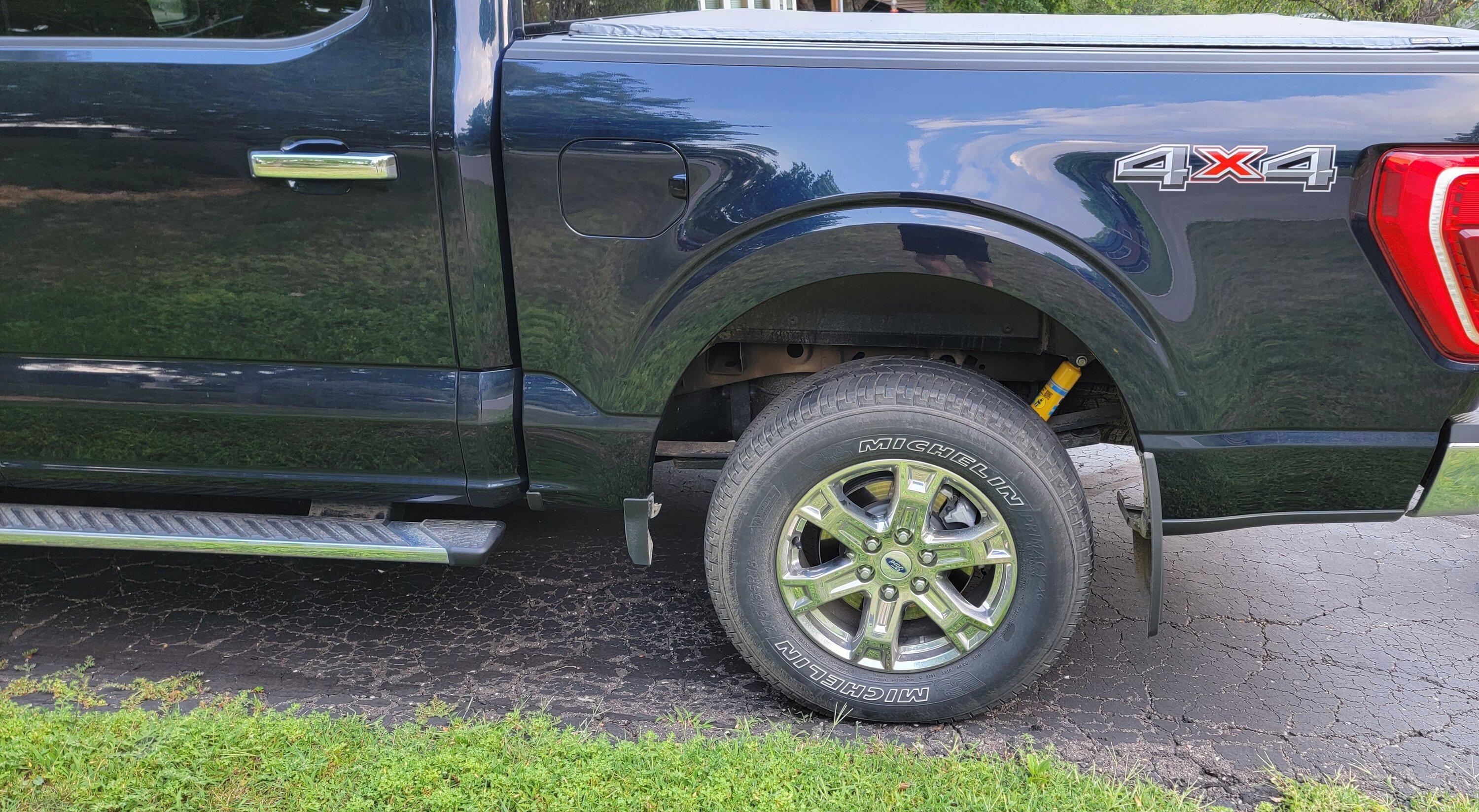 Ford F-150 Installed Bilstein 4600 on rear suspension of 2021 F-150 XLT 20230805_092329