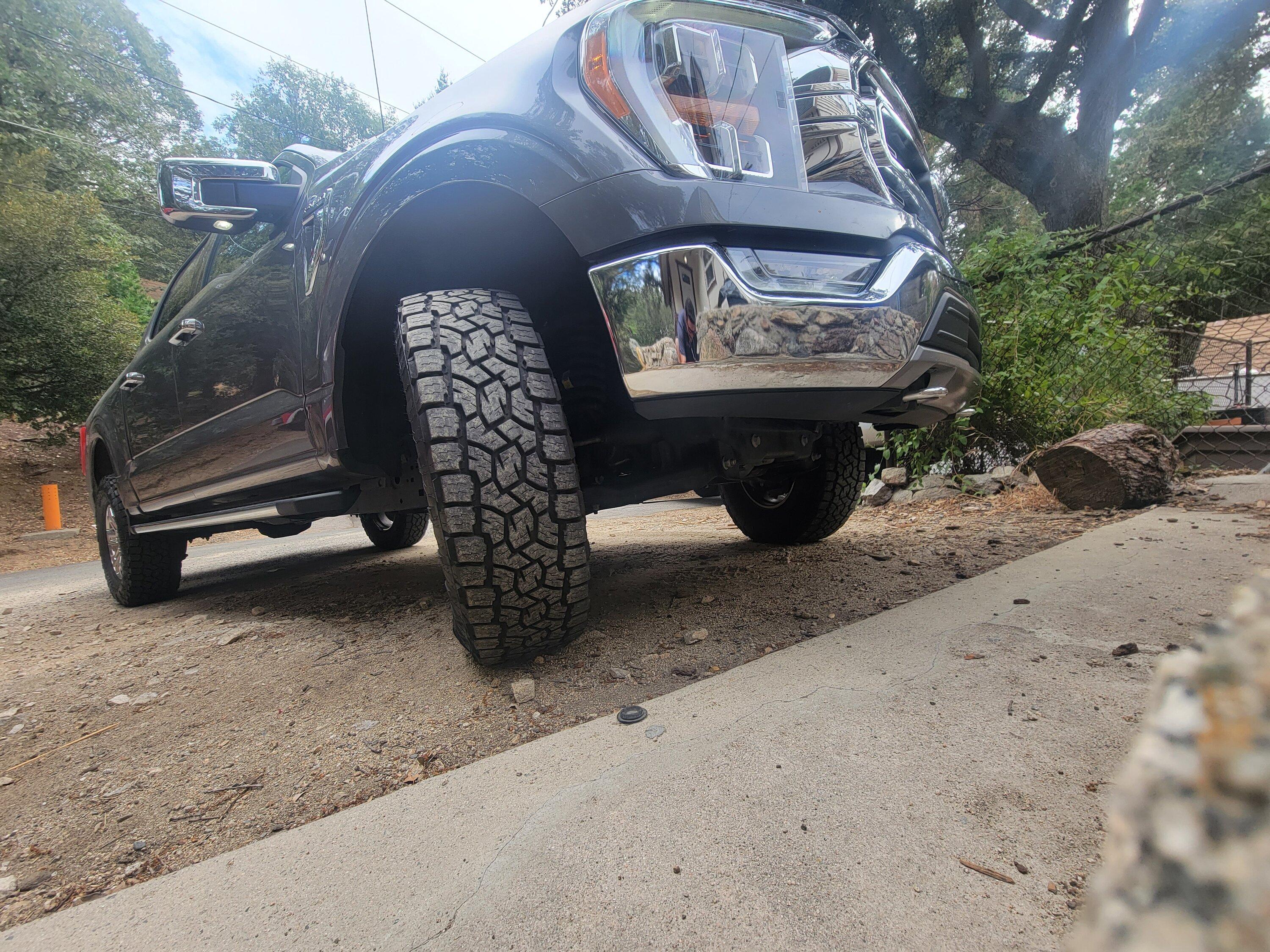 Ford F-150 Got my level and tires done. 20230809_163506