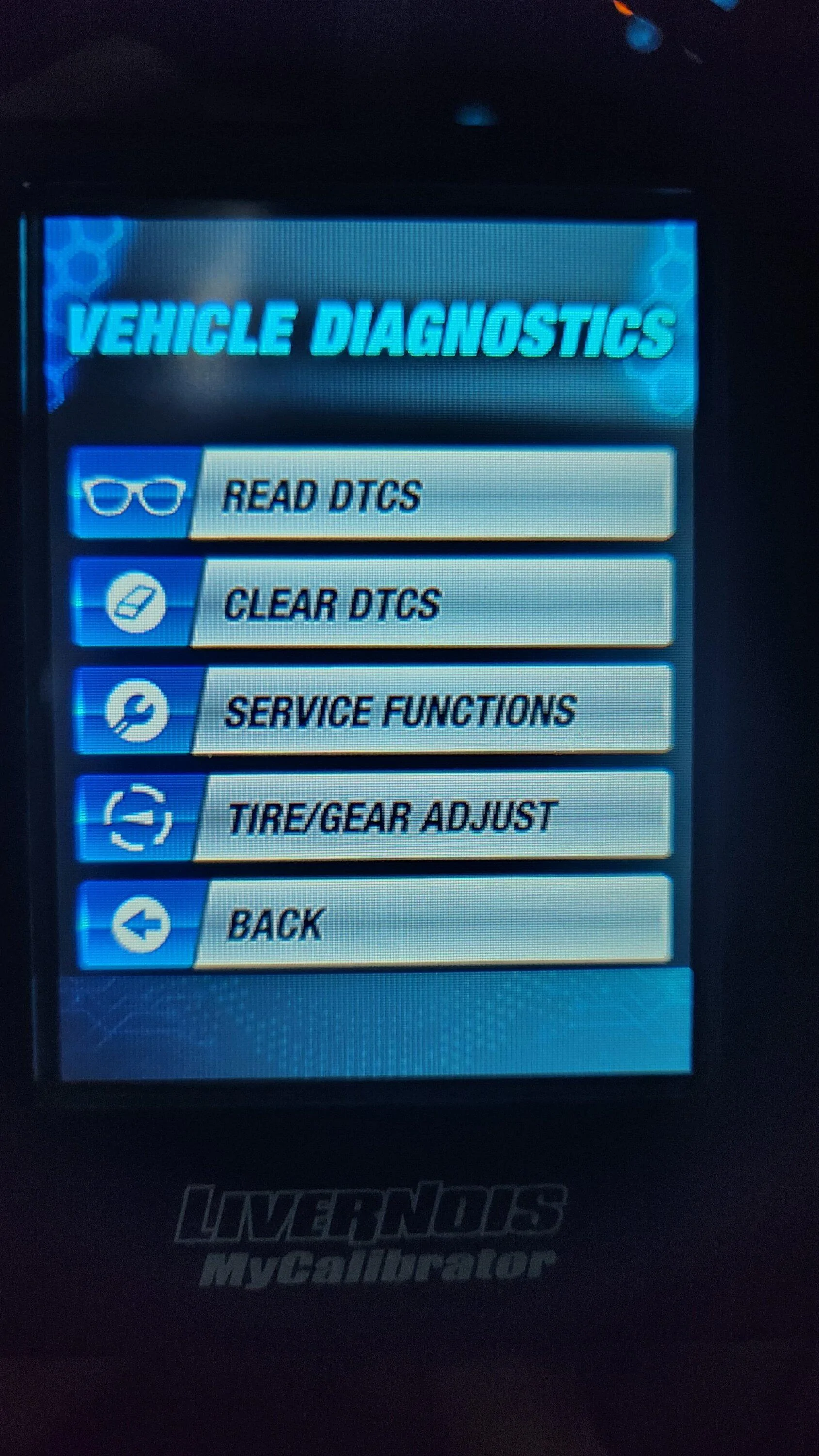 Ford F-150 Mycalibrator vehicle diagnostics menu 20230811_092224