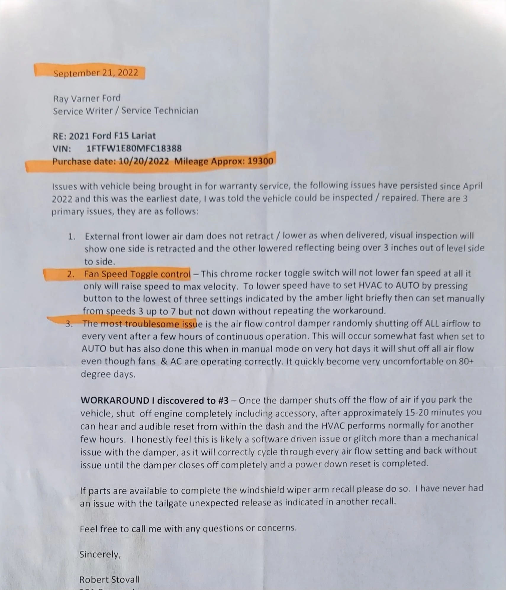 Ford F-150 Air Conditioning quit working/ blowing 20230826_113300