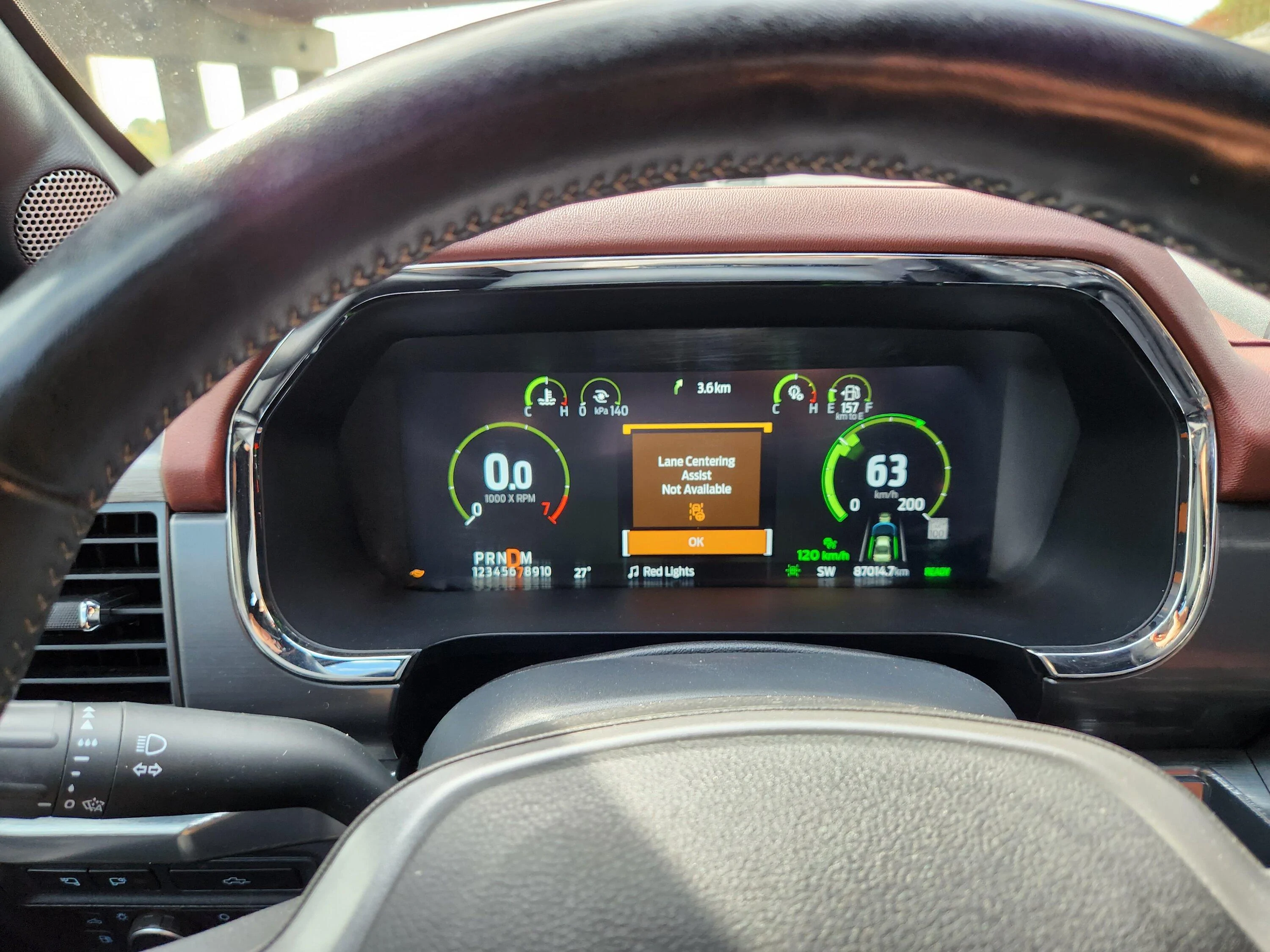 Ford F-150 LaneCentering 2.0 down after 3 hour drive, caused by an update? 20231004_122506