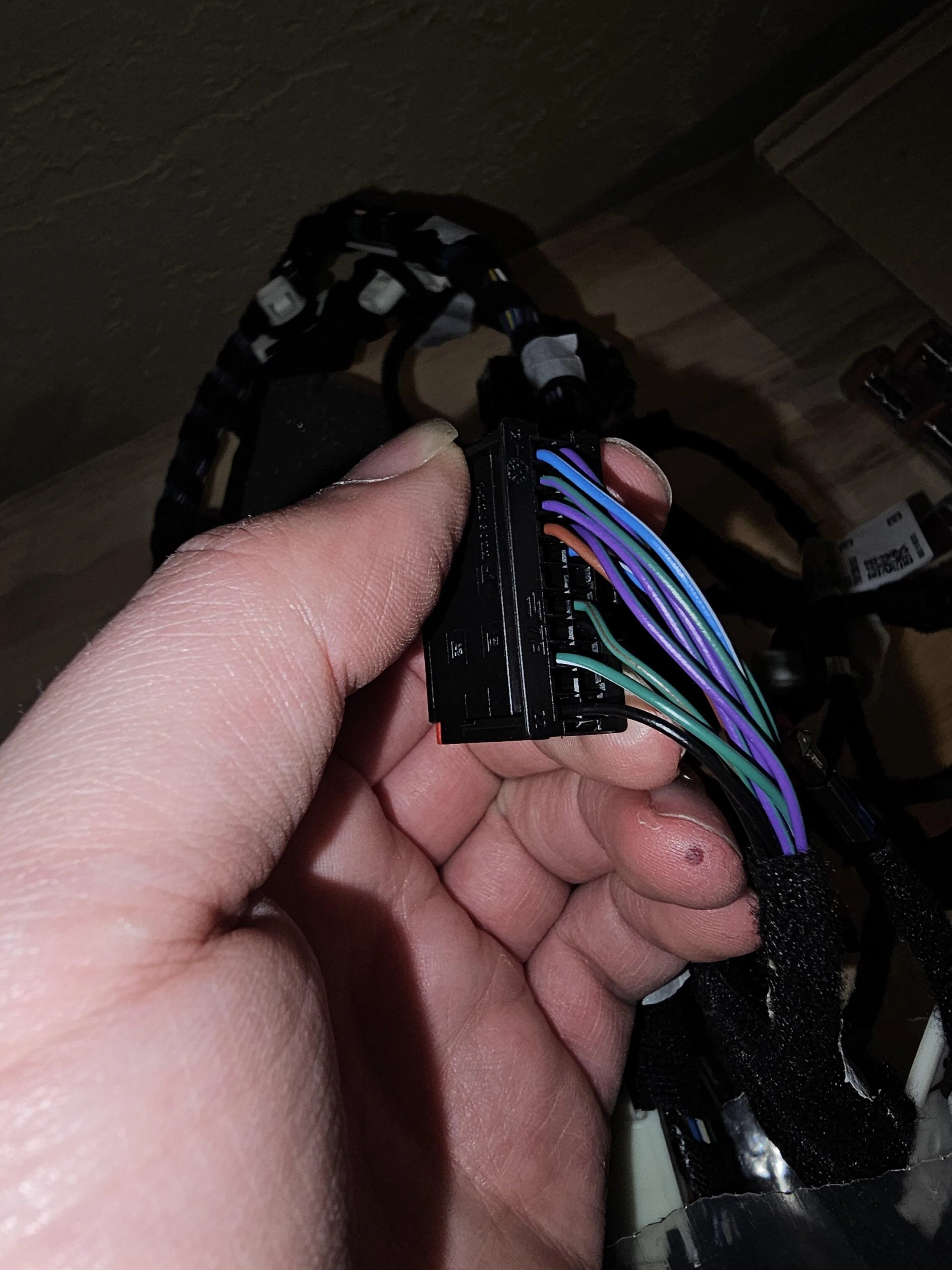 Ford F-150 21+ F150 Door wire harness (driver, pass), SCCM/Clockspring assembly 20231105_165218