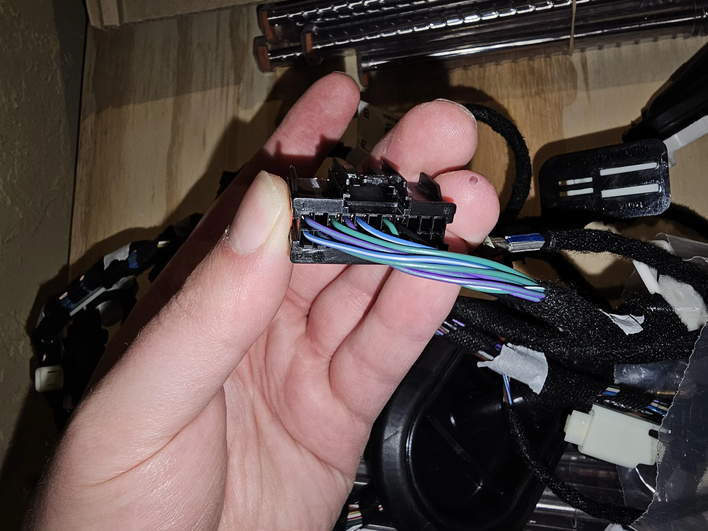 Ford F-150 21+ F150 Door wire harness (driver, pass), SCCM/Clockspring assembly 20231105_165243