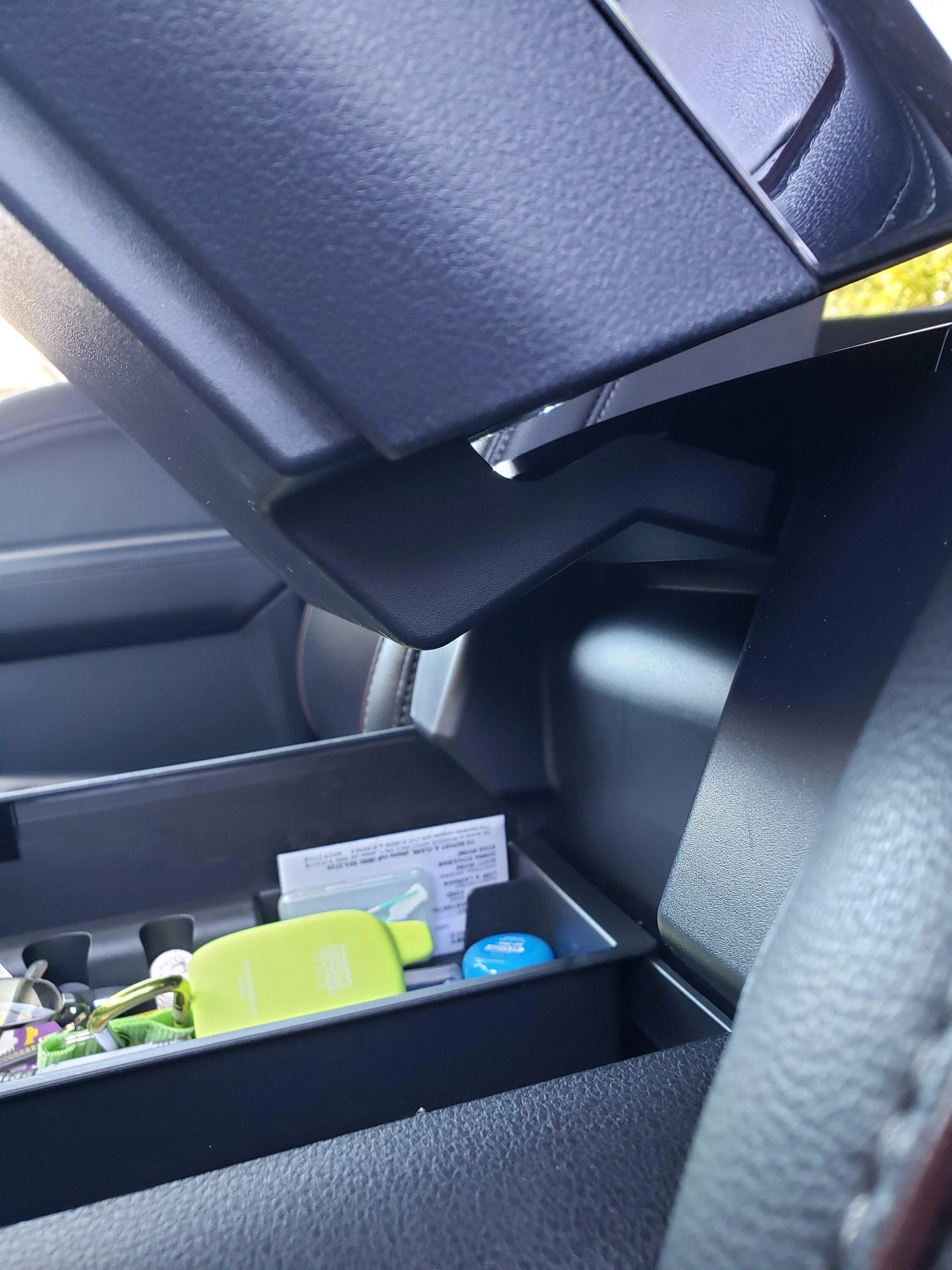 Ford F-150 Coin fell in Console, how do I get it out? 20231208_130403