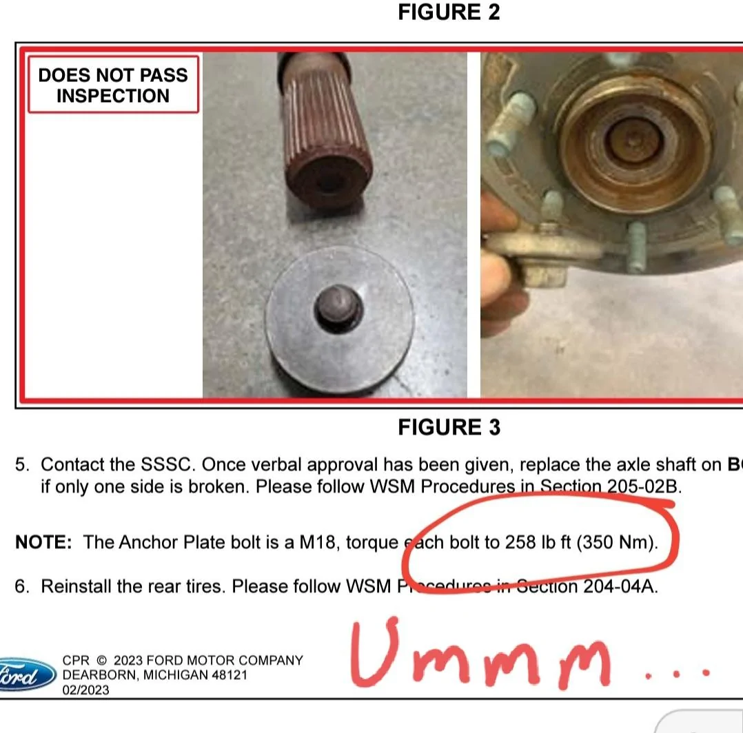 Ford F-150 Max Tow Axle Bolt - Preventive measure? 20231218_143601