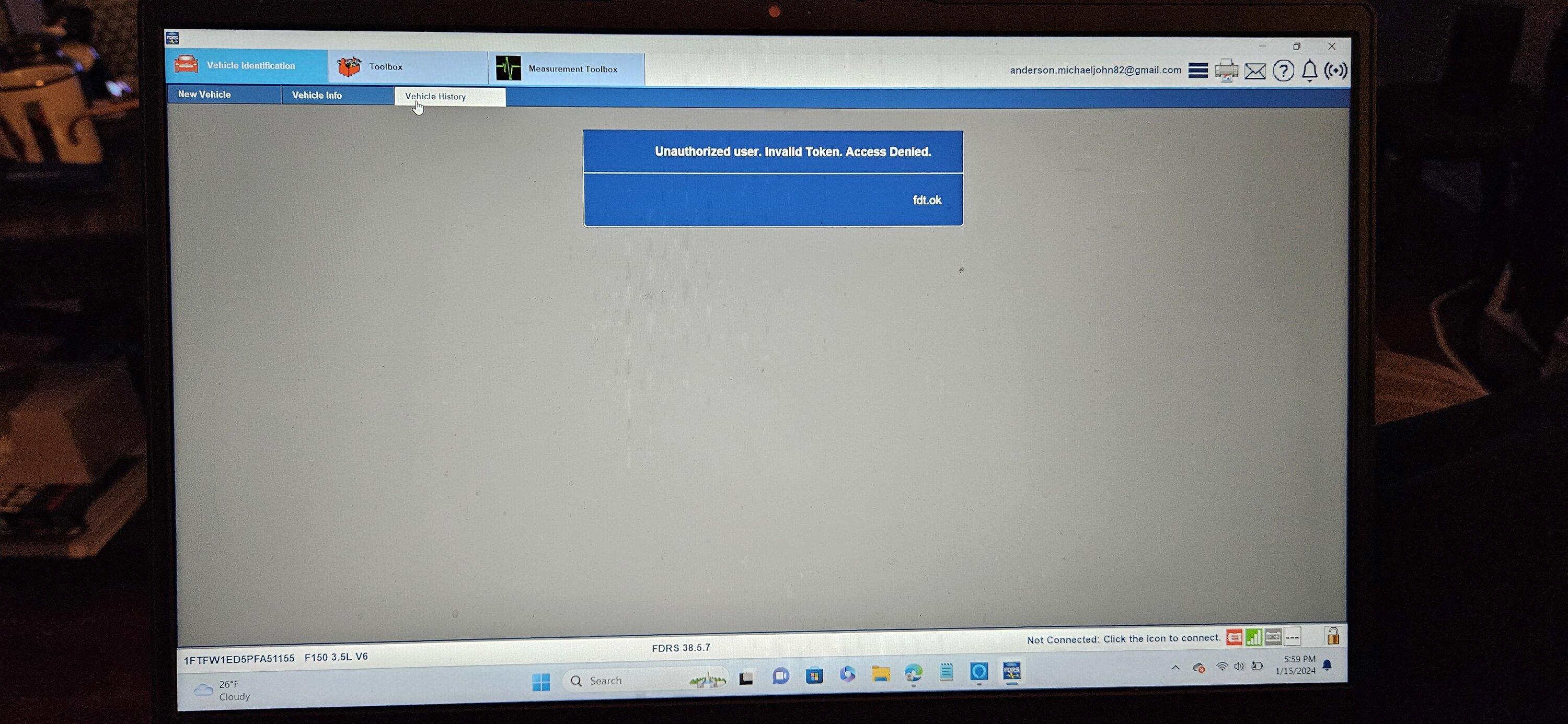 Ford F-150 ECU module programming guide using FDRS 20240115_175651