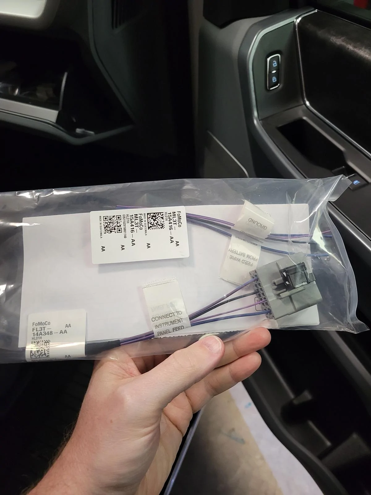 Ford F-150 12V DC power source in dash 20240313_110510