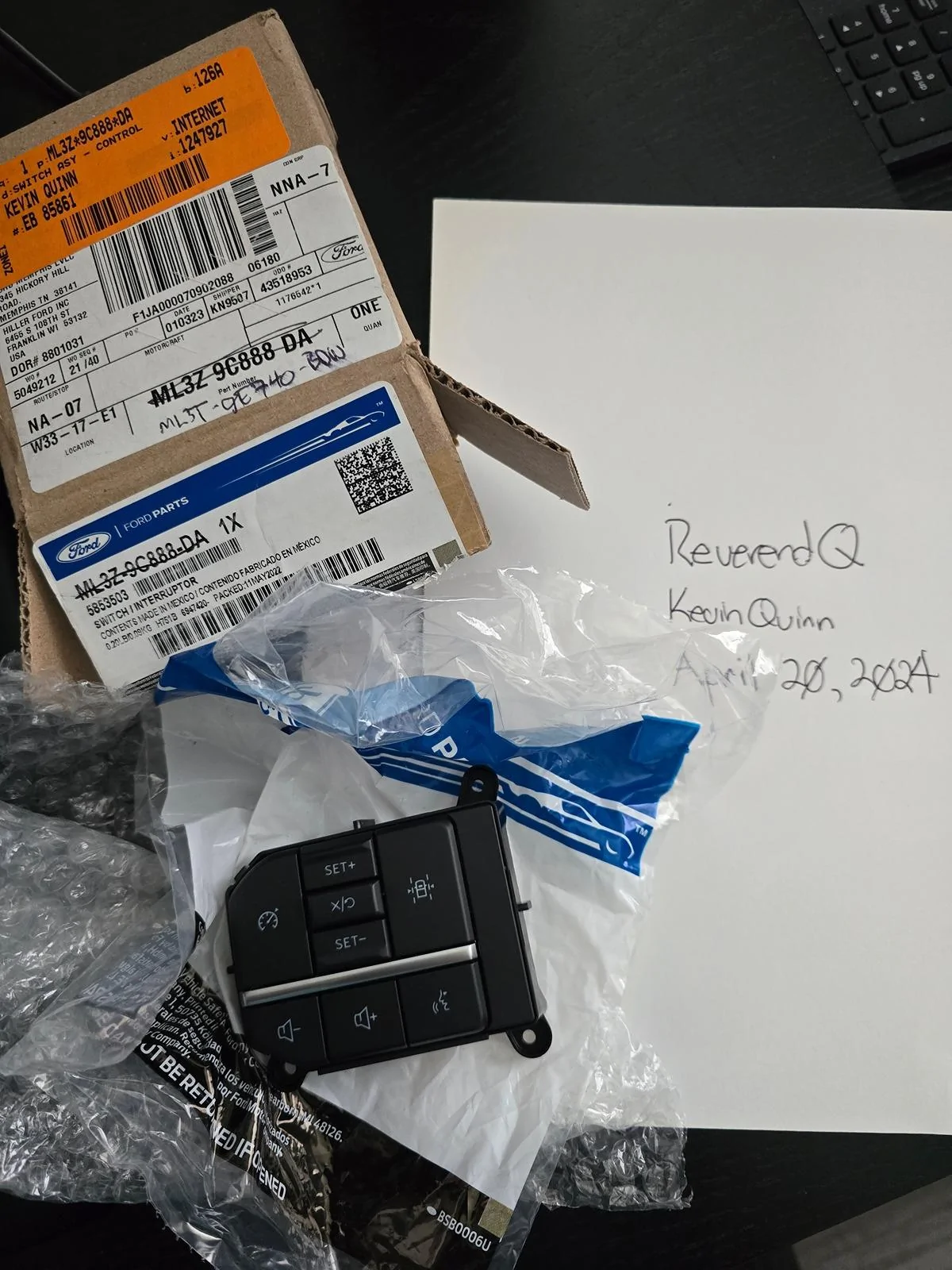 Ford F-150 Cruise Control Switch 20240420_120001