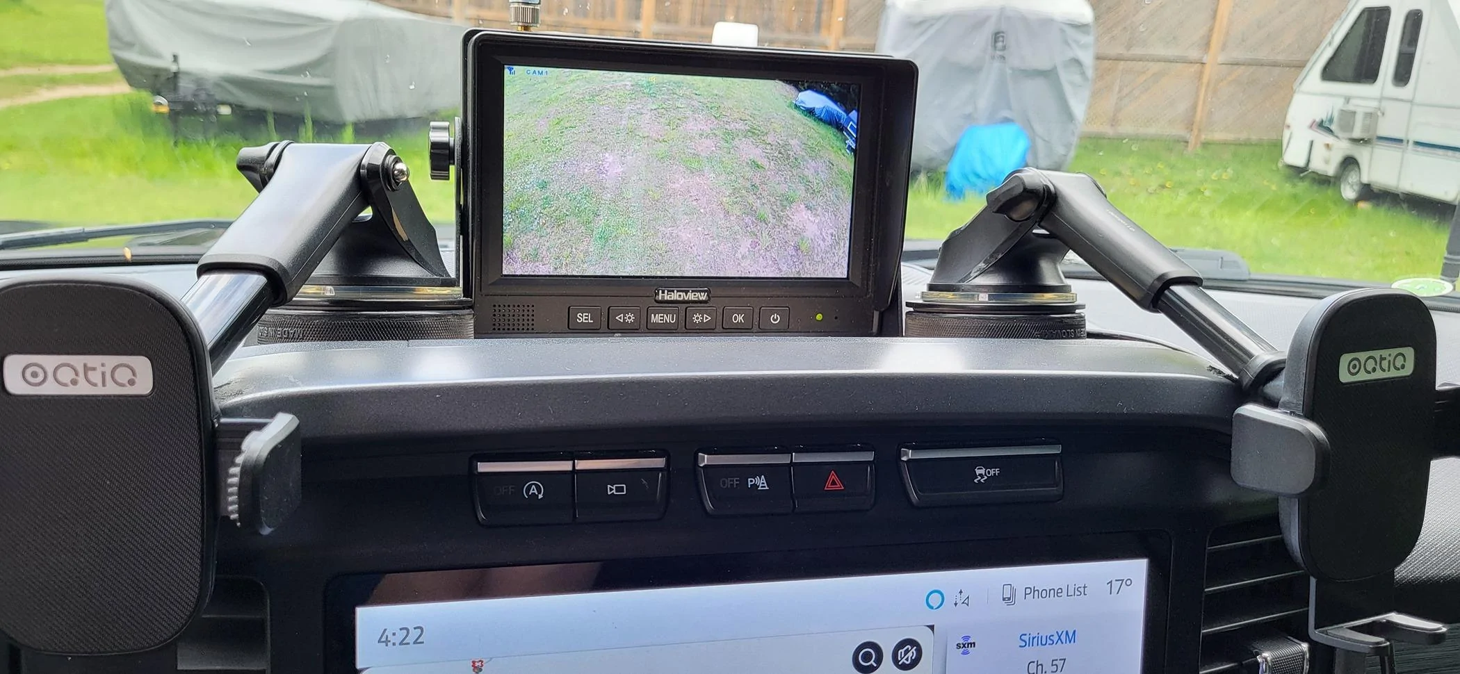 Ford F-150 RV Camera Monitor mounting options 20240512_162202