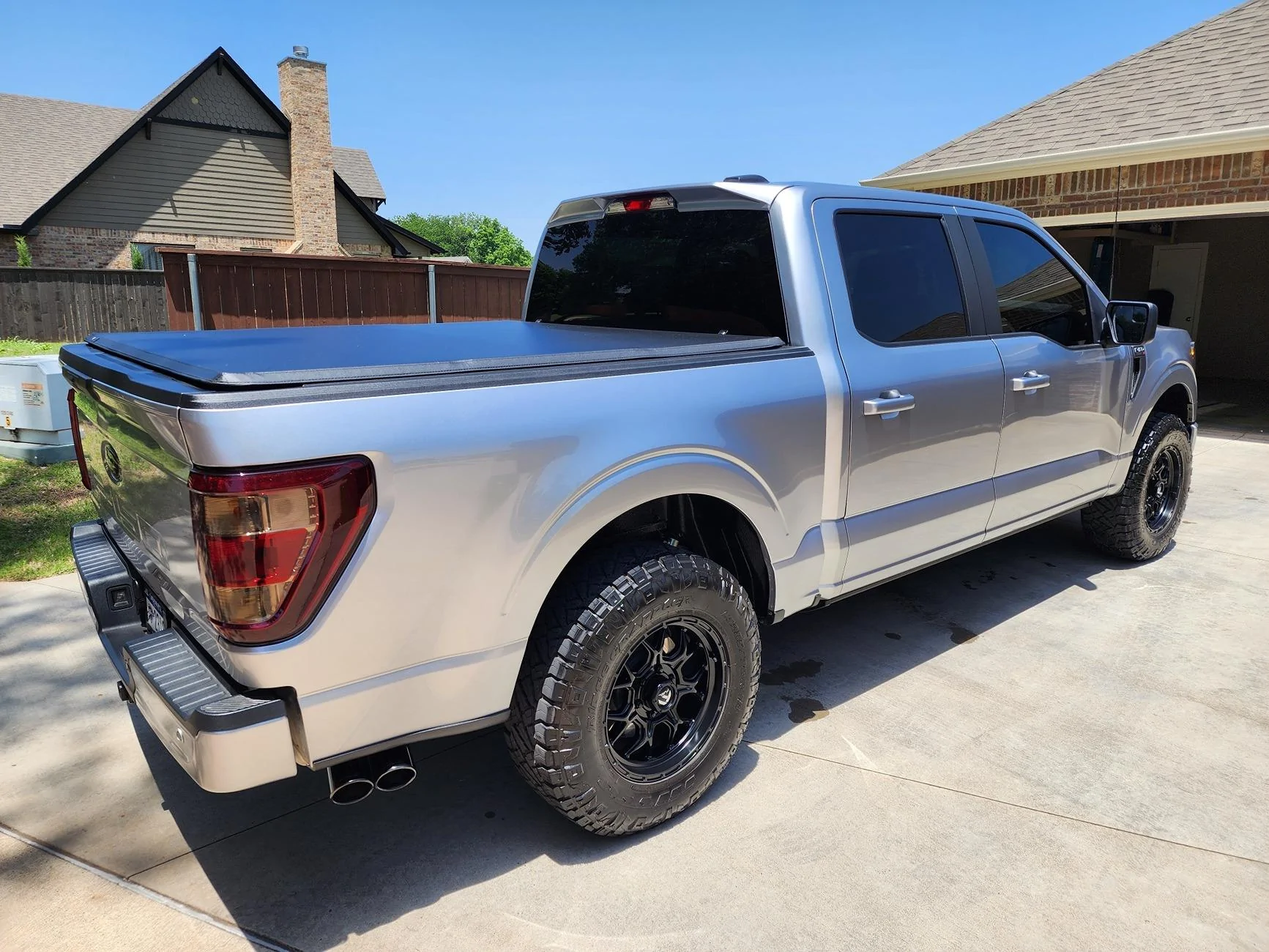 Ford F-150 Dual rear exhaust to side. 20240525_131048_resized