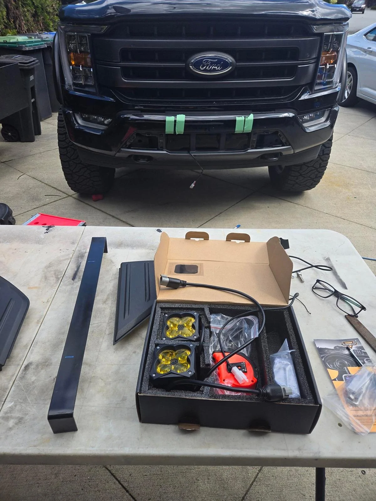 Ford F-150 Lights in Active Grille Shutter Area 20240525_144630