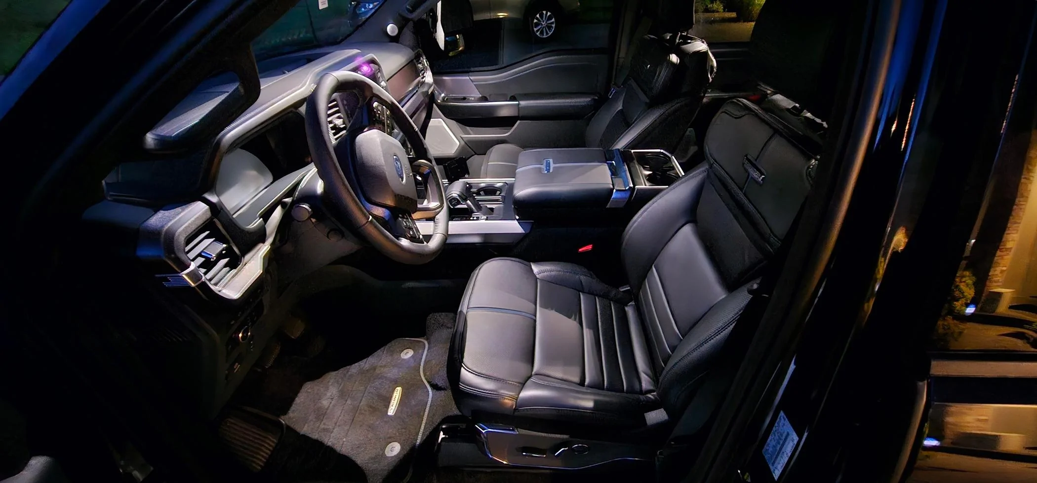 Ford F-150 Finally!  Antimatter Blue 2024 F-150 Platinum with PAT 20240619_220106