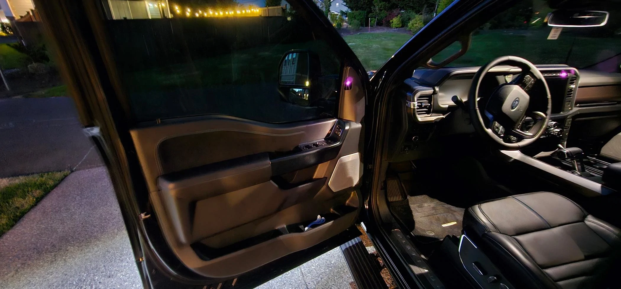 Ford F-150 Finally!  Antimatter Blue 2024 F-150 Platinum with PAT 20240619_220117