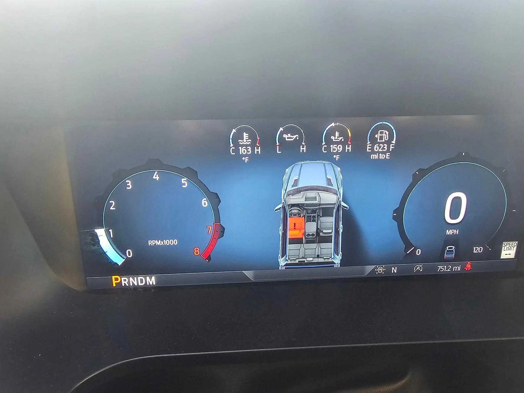 Ford F-150 2024 Interior change - instrument cluster/center stack trim 20240708_193852