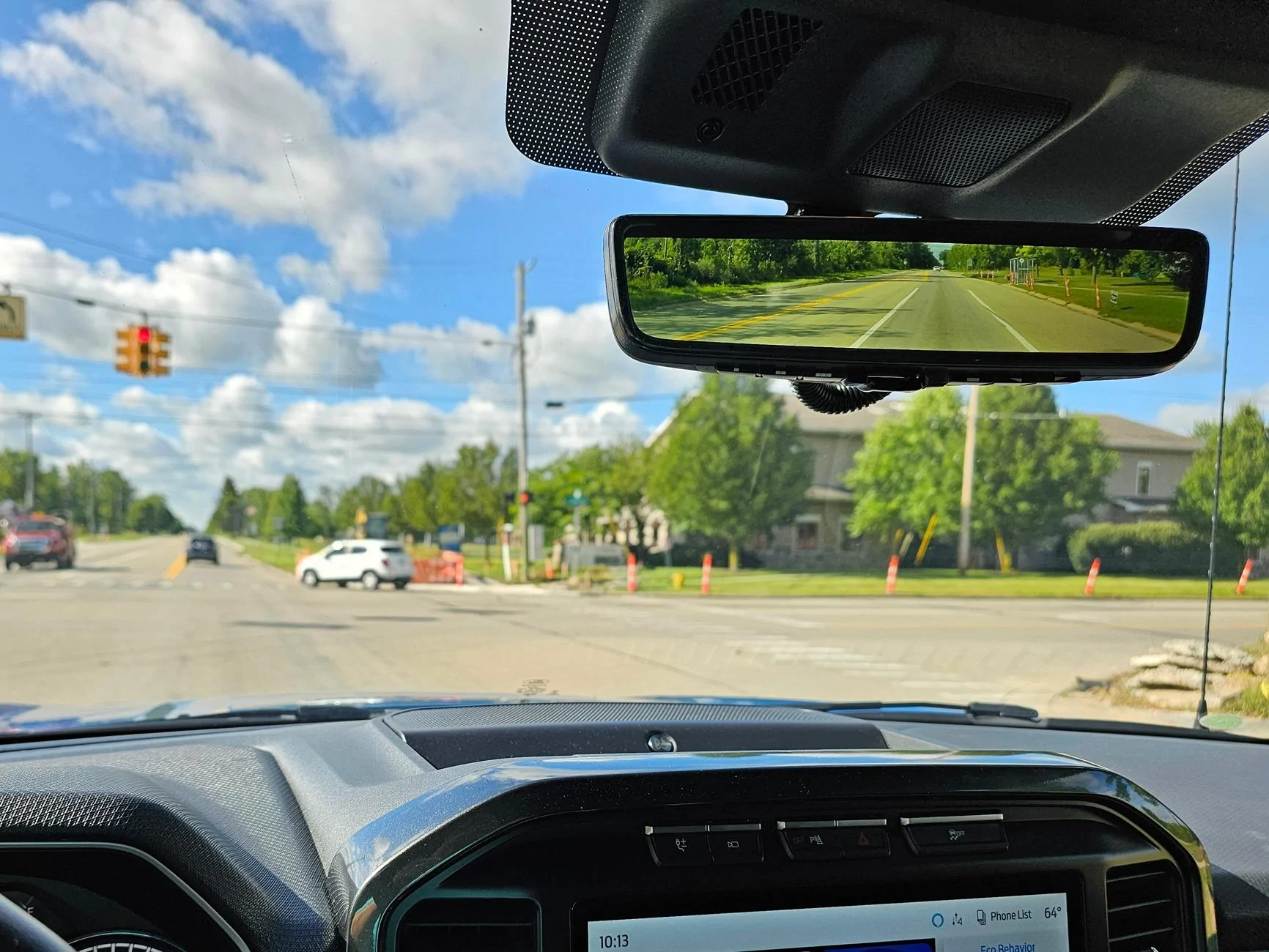 Ford F-150 Installed a digital rear view mirror 20240810_101354