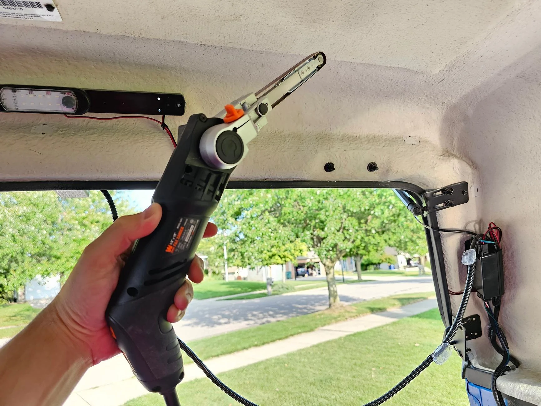 Ford F-150 Installed a digital rear view mirror 20240821_180842