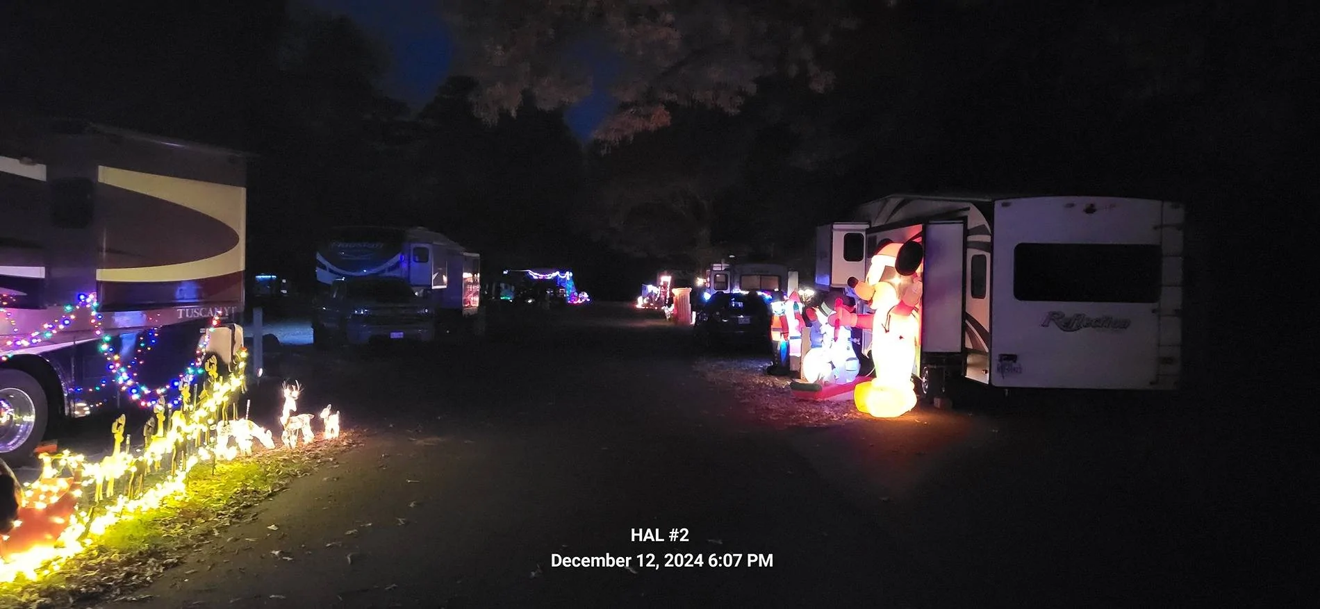 Ford F-150 Tyler texas state park christmas lights 20241212_180713