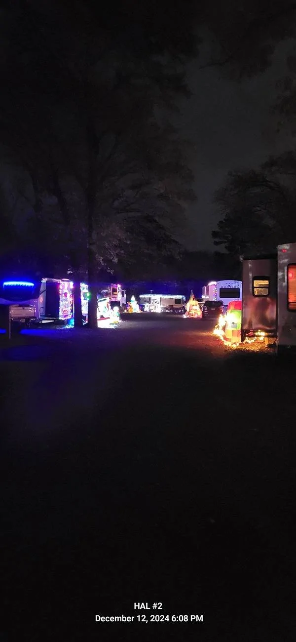Ford F-150 Tyler texas state park christmas lights 20241212_180810