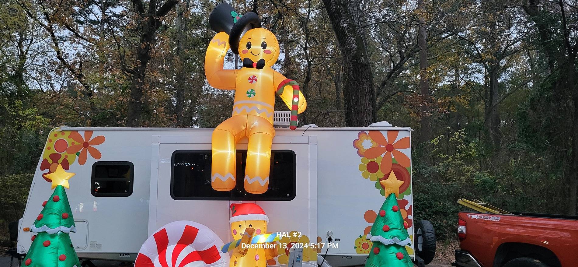 Ford F-150 Tyler texas state park christmas lights 20241213_171739