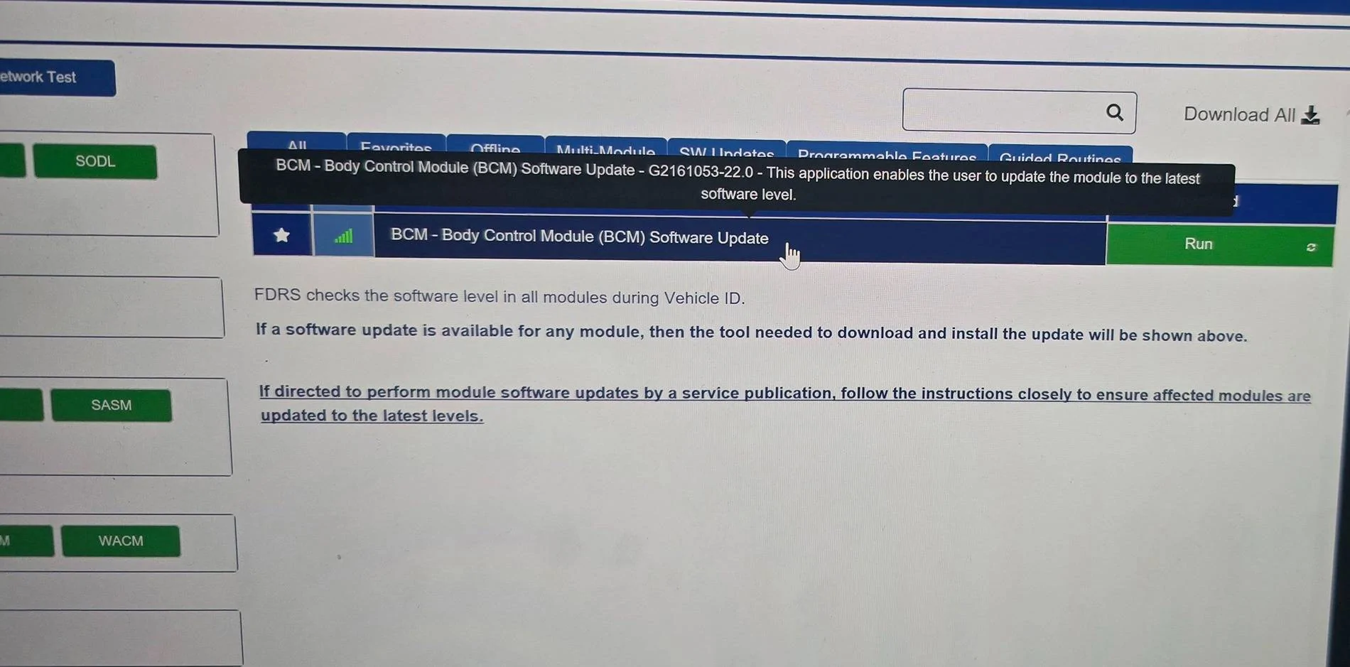 Ford F-150 ECU module programming guide using FDRS 20241216_213258