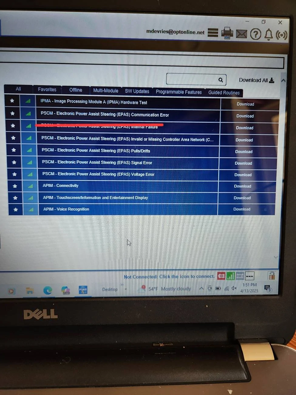 Ford F-150 ECU module programming guide using FDRS 20250413_135155