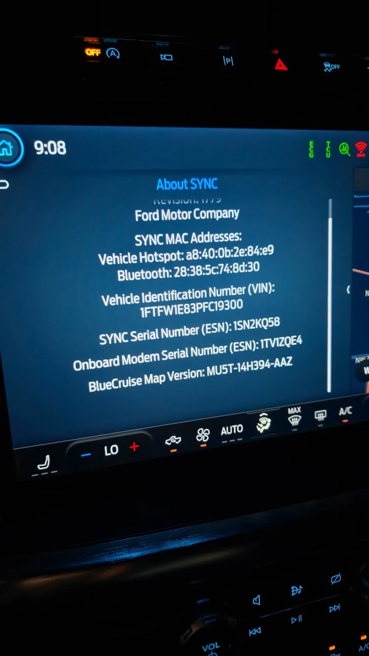 Ford F-150 FDRS - Enable BlueCruise Configuration Password? 20250828_210821