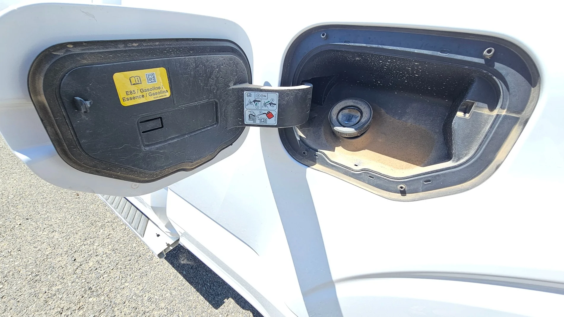 Ford F-150 Dirty Inside Fuel Door 20250906_131536