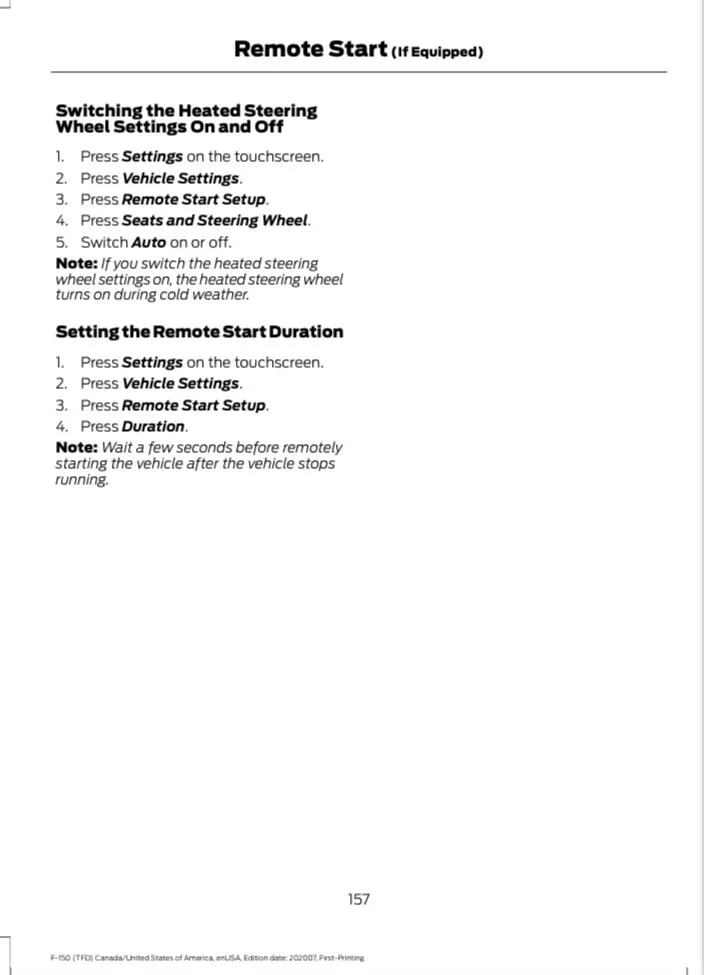 Ford F-150 Remote Start Tempature & Heated Seat Settings 208A3517-1000-4E5C-8CA1-79939FD507F3