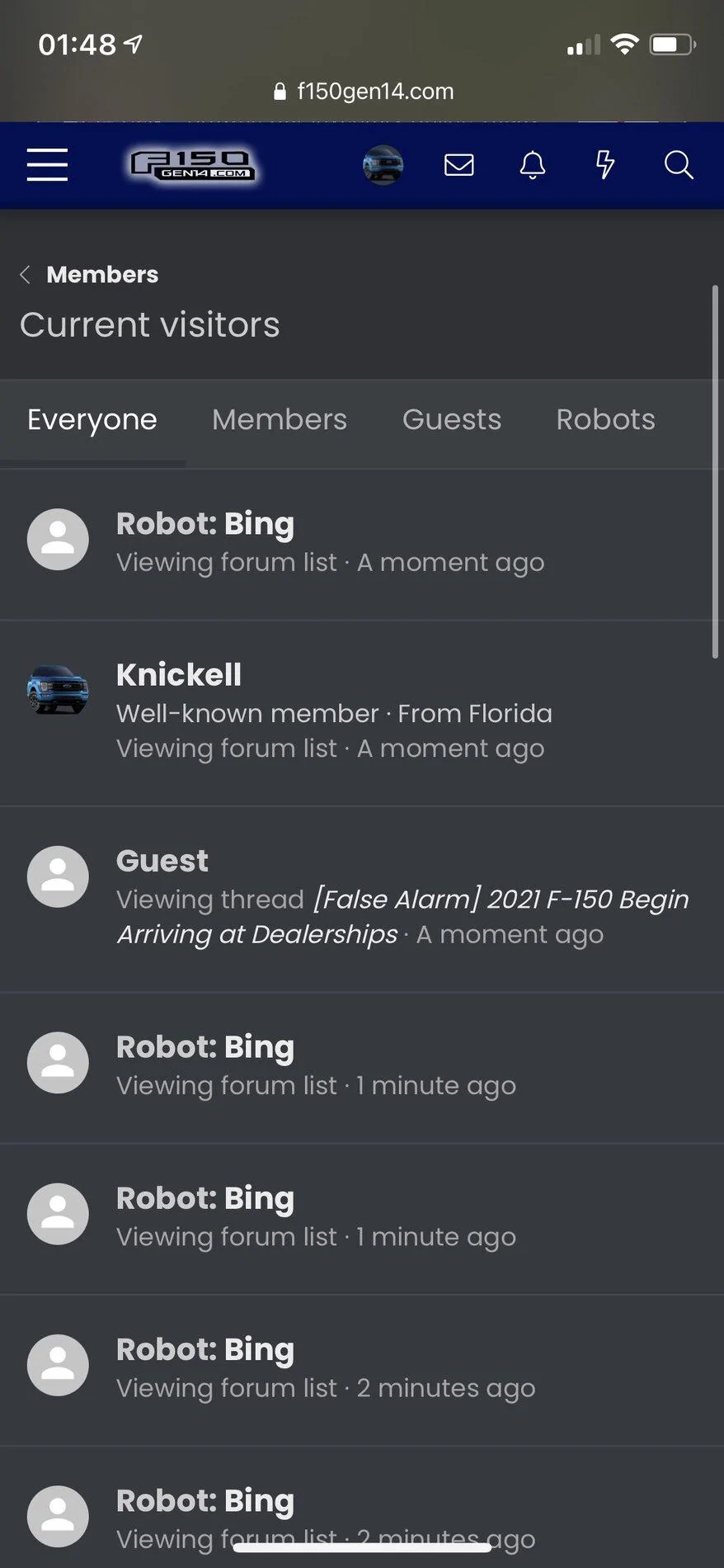Ford F-150 Bots in our F150Gen14 Community 20E44148-1062-4FA1-A9CC-DE48B4493A03