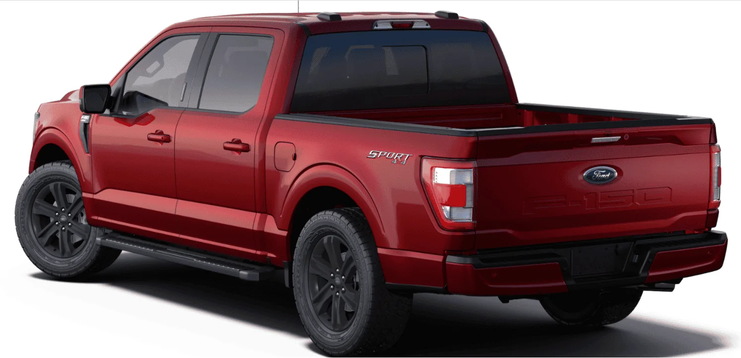 Ford F-150 RAPID RED F-150 (2021+) Club 21 Lariat RR view 3