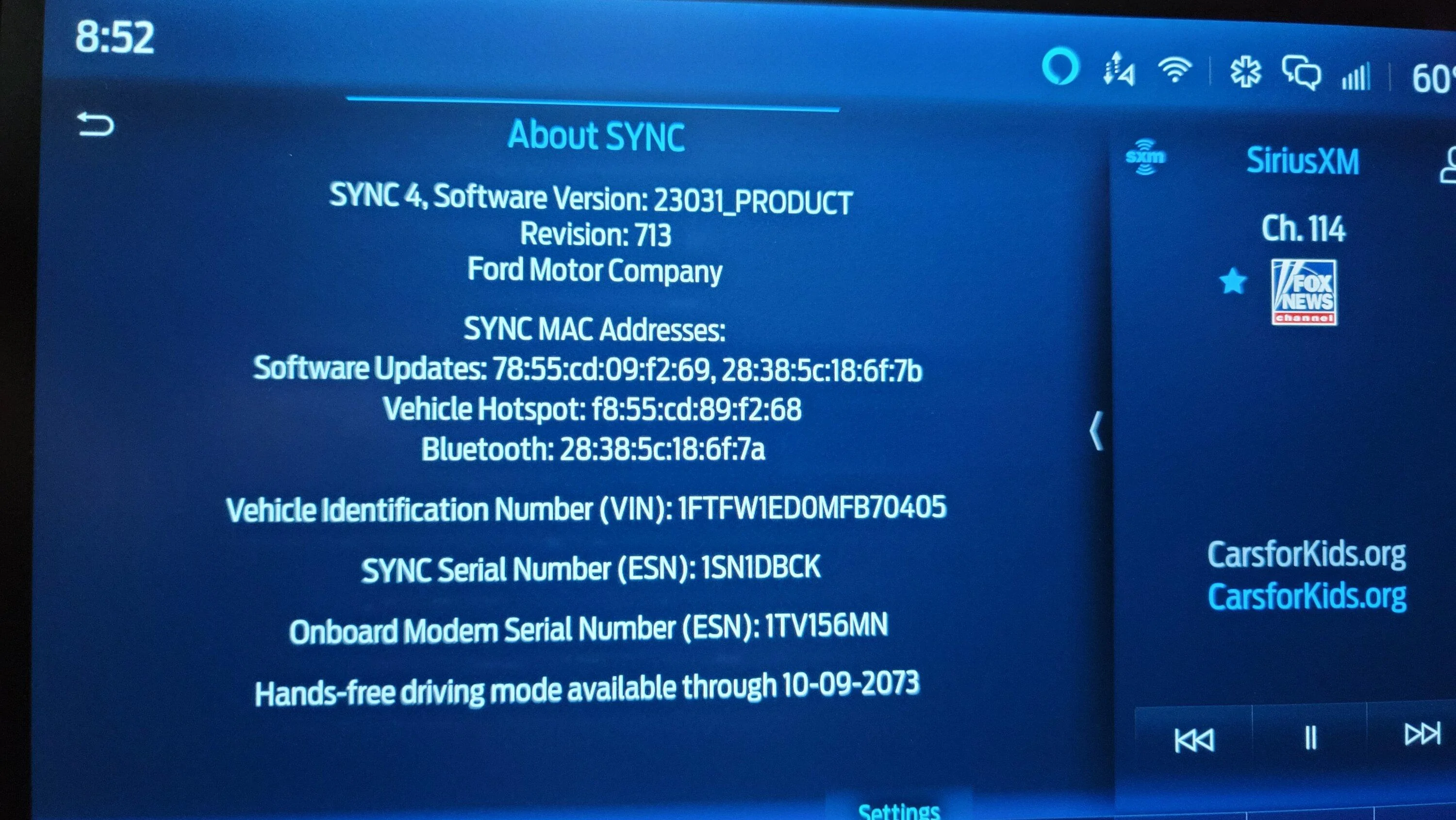 Ford F-150 Request VIN Lookup Thread 23_May 25 F150 Sync