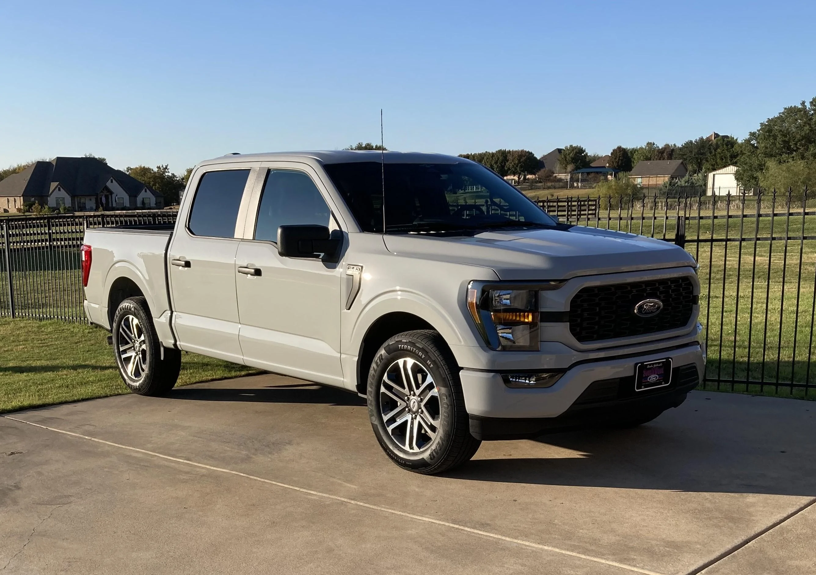 Ford F-150 Stock STX wheels to black 23F150