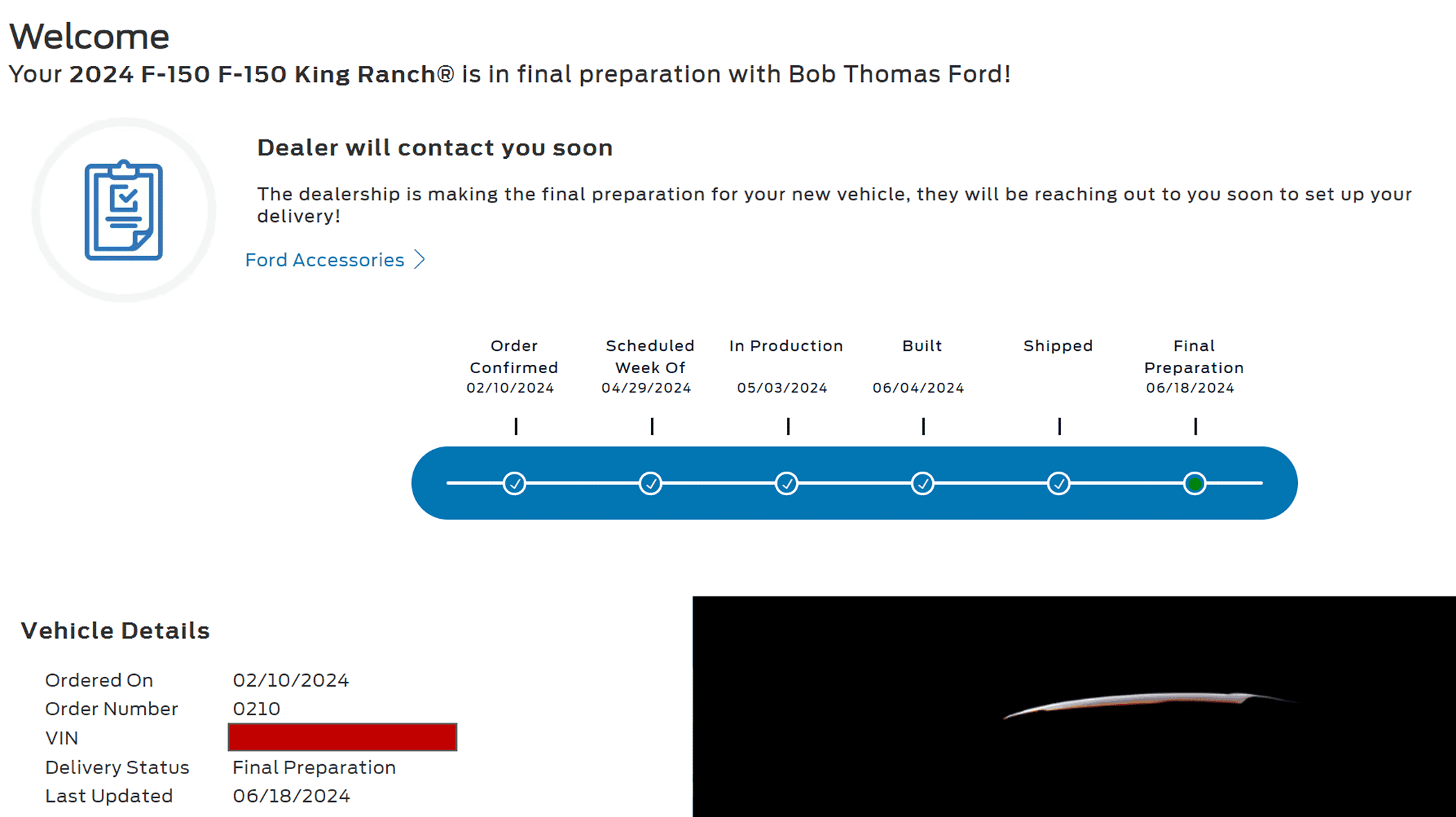 Ford F-150 Build week 4/29 -5/6 24_Jun 18 Order Status