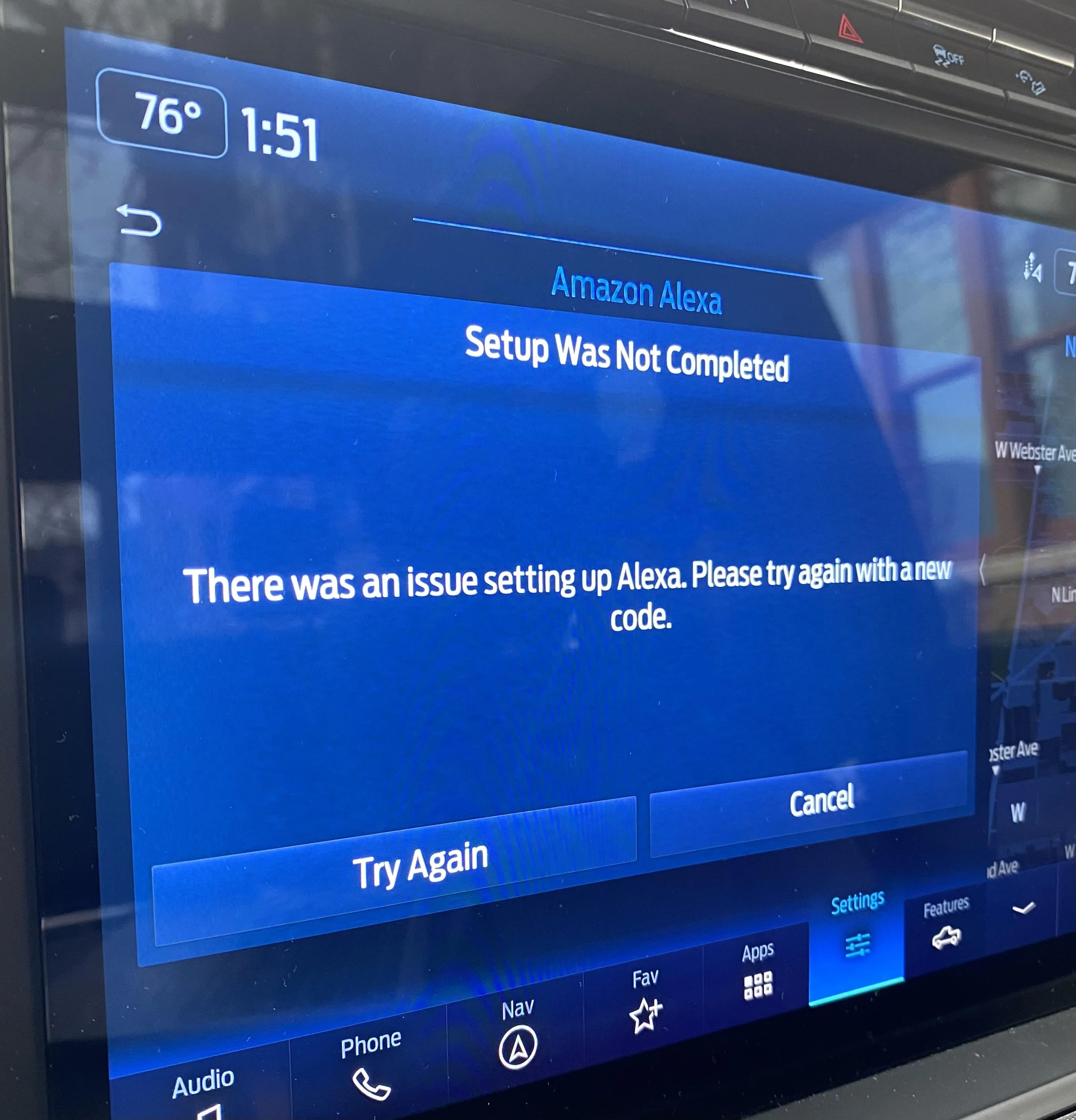 Ford F-150 Unable to set up integrated Alexa 25D92CCE-3E18-49B0-9C2C-099154E4EF07