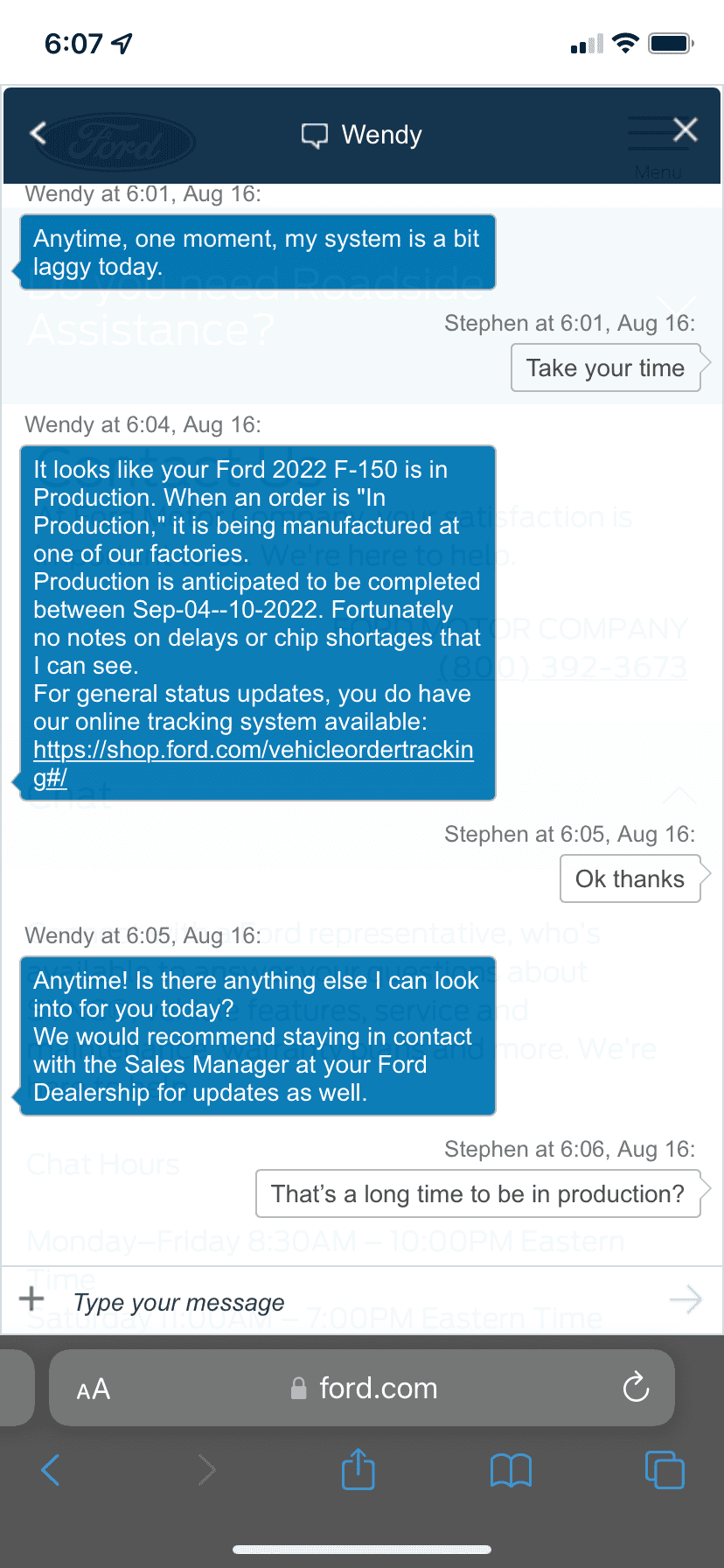 Ford F-150 8/8/2022 Build Week 2C714AFB-C19E-4624-8E31-CB8D8A3D2C07