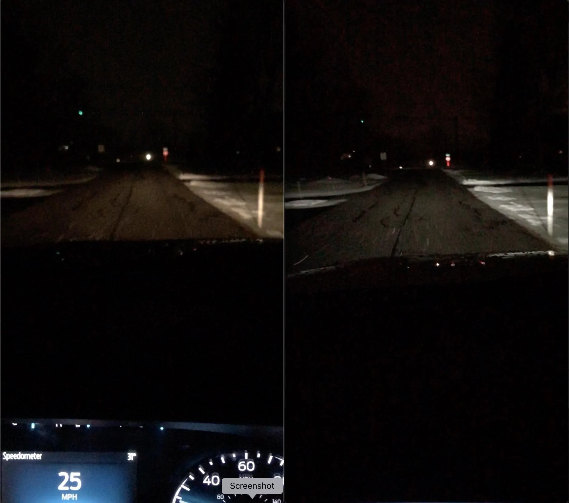 Ford F-150 Halogen vs LED headlights on 2021 F-150 -- real world comparison pics 3