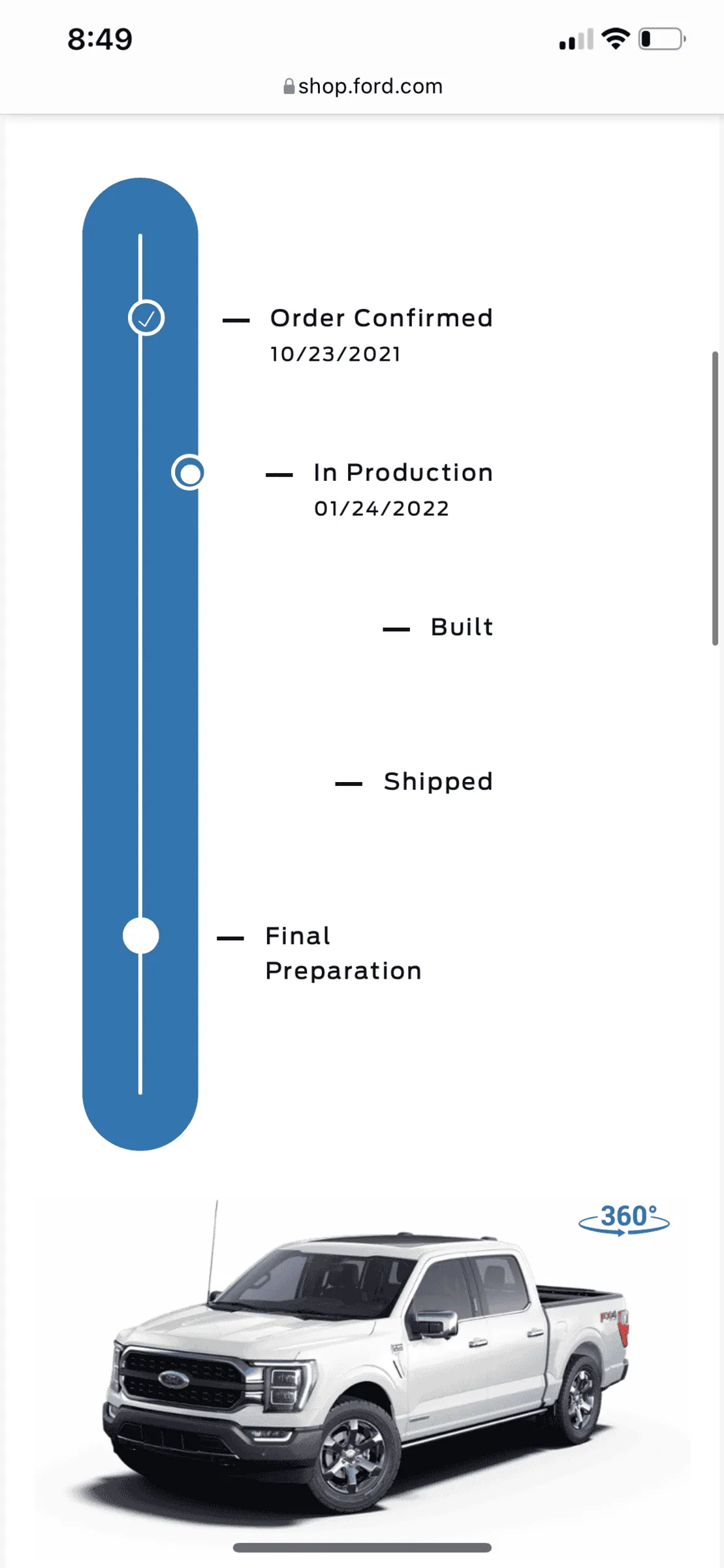 Ford F-150 01/24/2022 Build Week 3028C424-260F-46AC-B666-7A56E601CC17