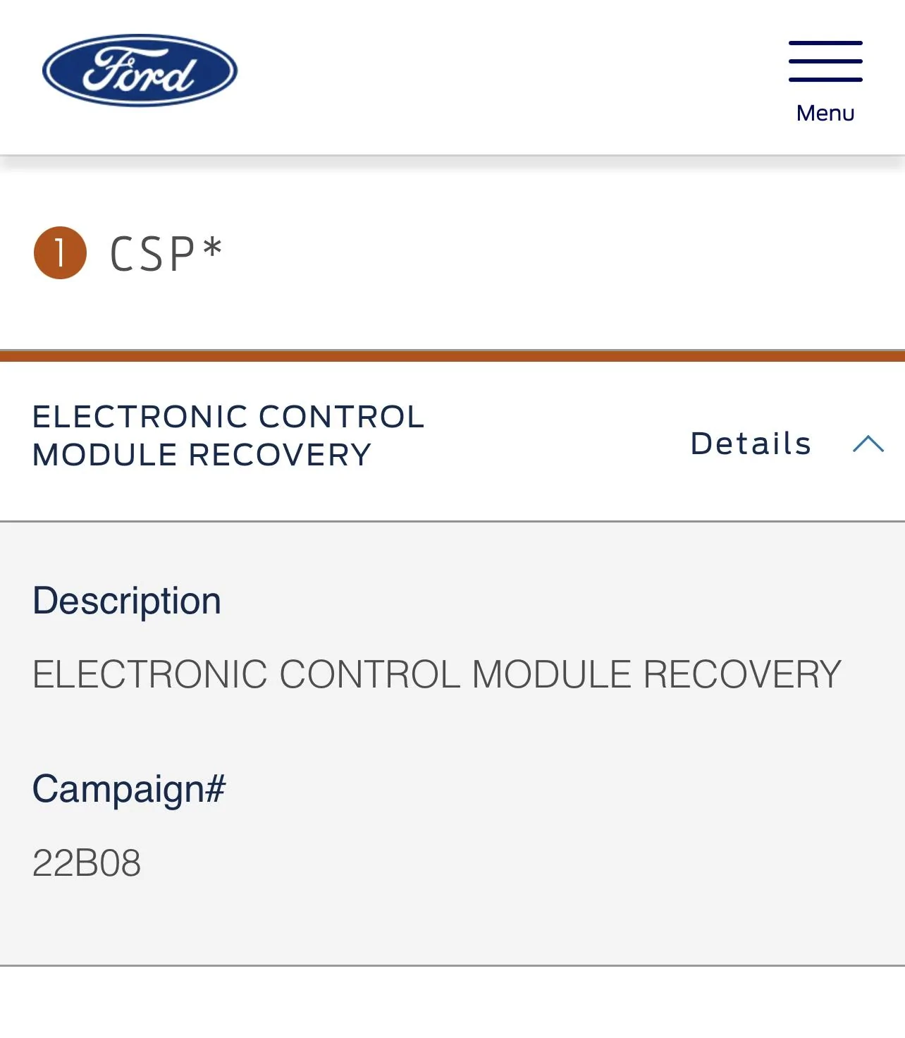 Ford F-150 CSP ECM RECOVERY Campaign #22B08 313B5A49-2BE8-43F1-8E35-399DAE925BDB