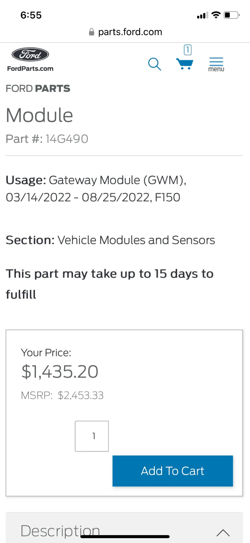 Ford F-150 MY22 Adding SiriusXM 334620E1-6723-4DB9-BA4E-27525CCDD276