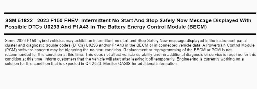 Ford F-150 My first SSN Stop Safely Now tonight 3412C461-0CDE-43C4-8BE4-9E153950103F